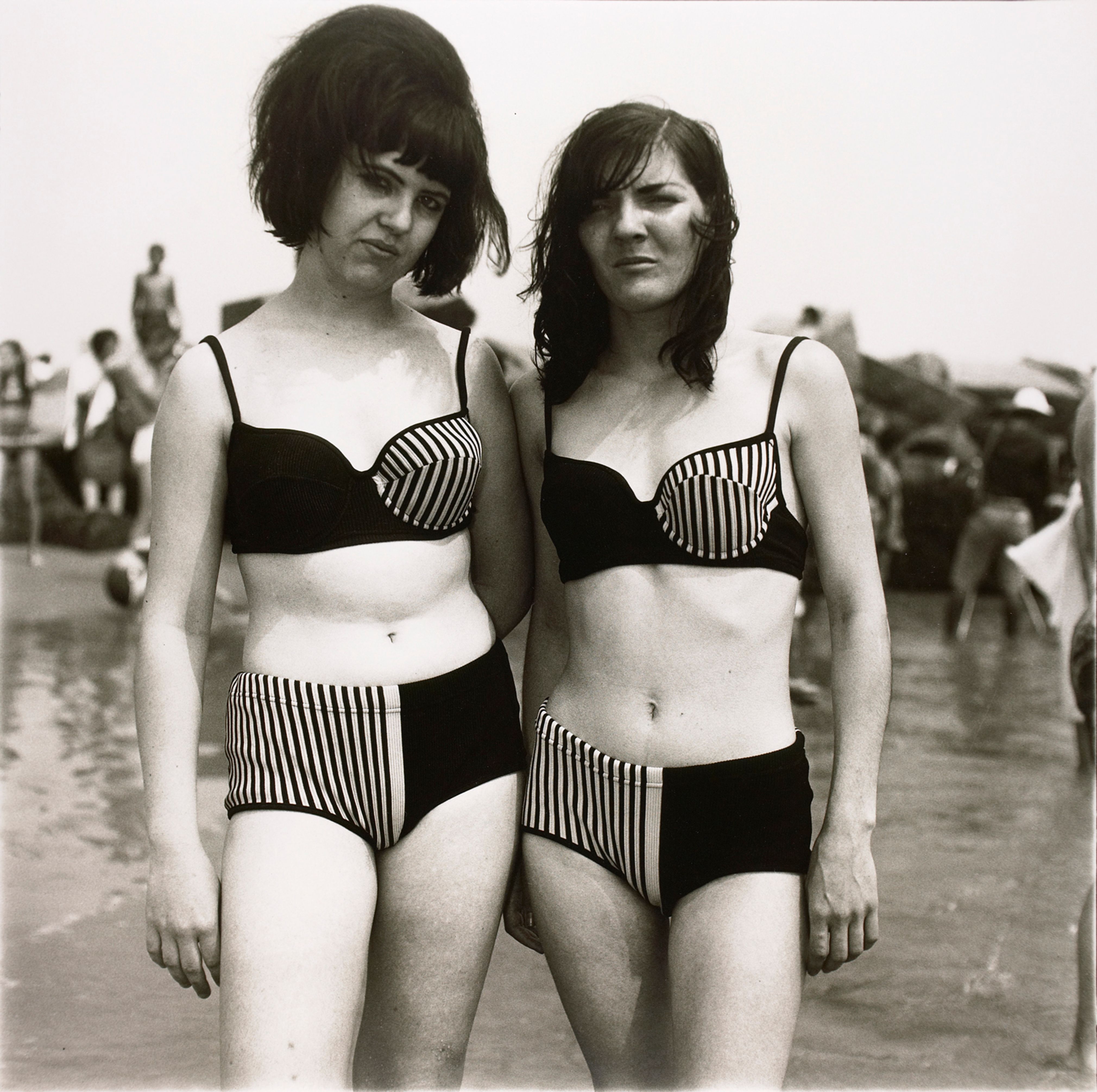Two girls in matching bathing suits, Coney Island, N.Y.