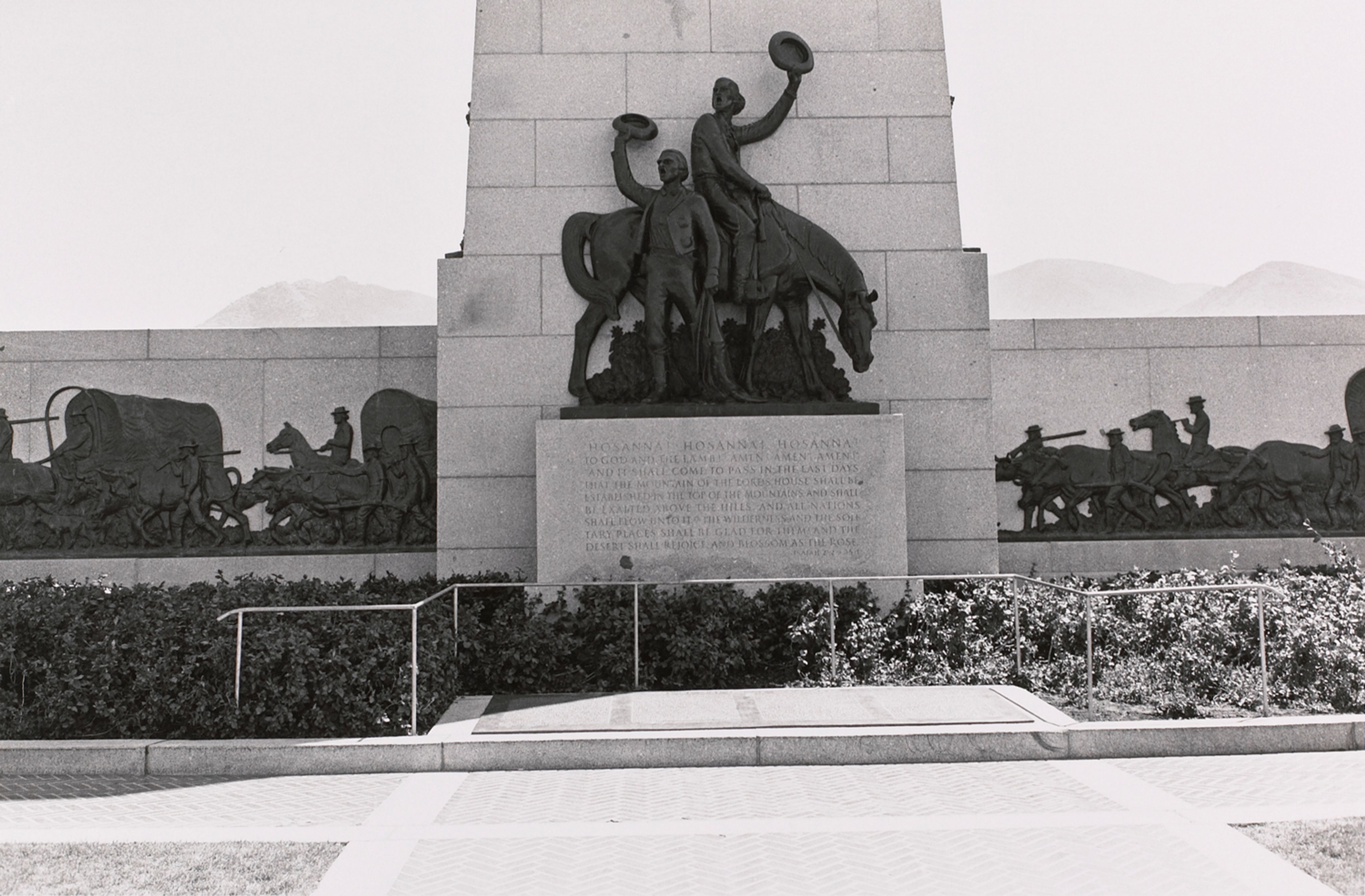 This is the Place: The Mormon Pioneers. Emigration Canyon, Salt Lake City, Utah