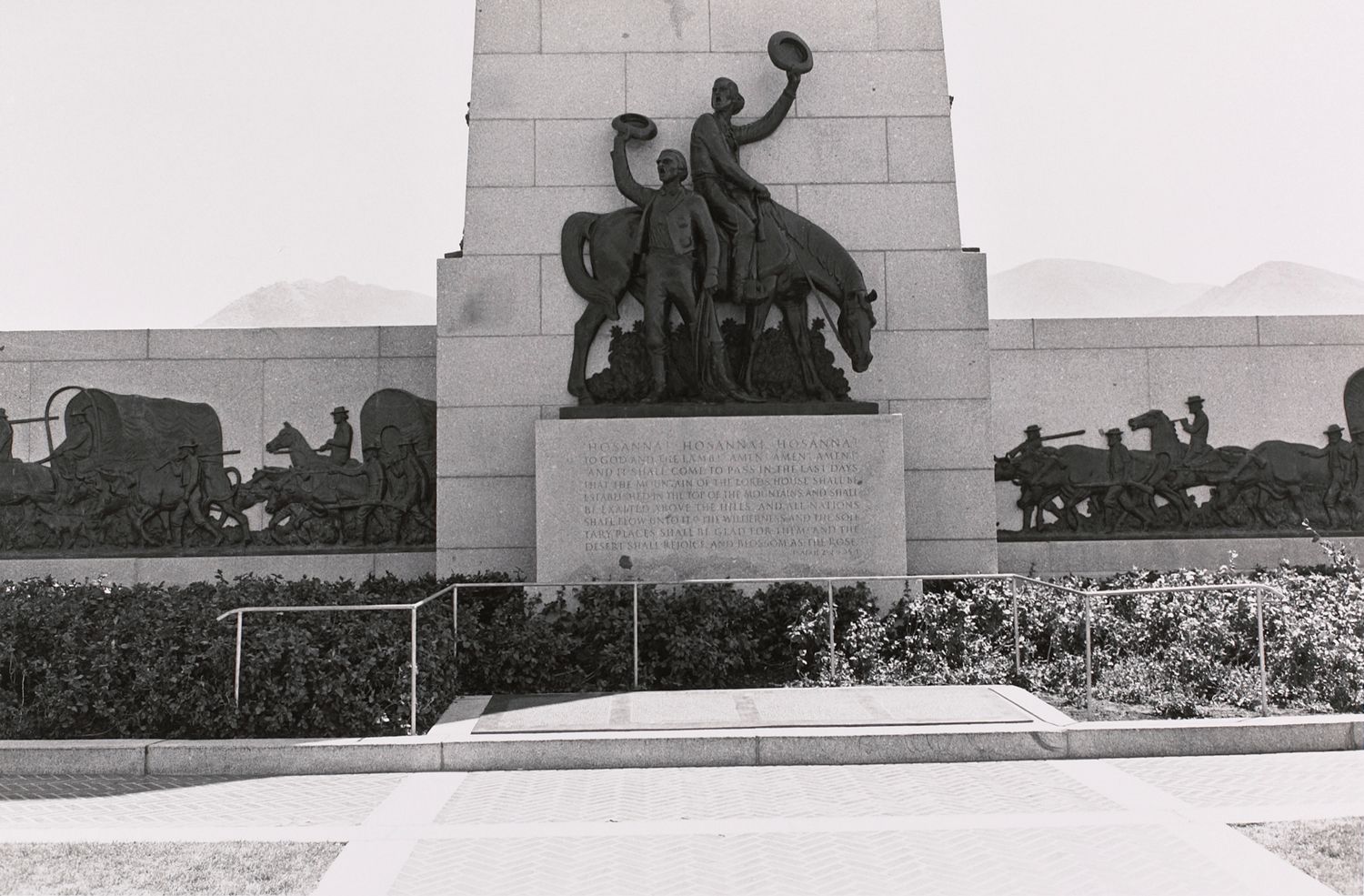 This is the Place: The Mormon Pioneers. Emigration Canyon, Salt Lake City, Utah