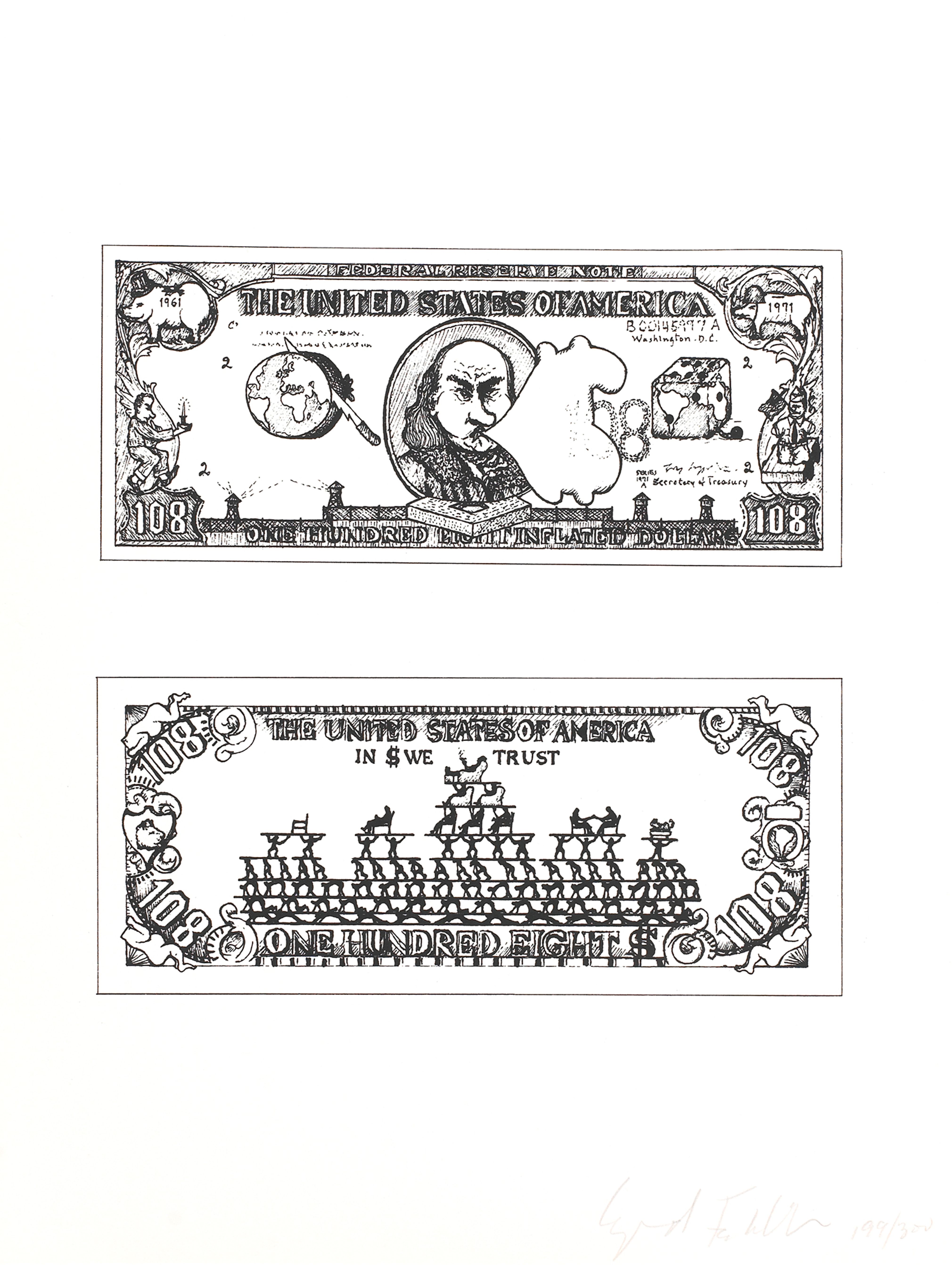 108 Dollar Bill