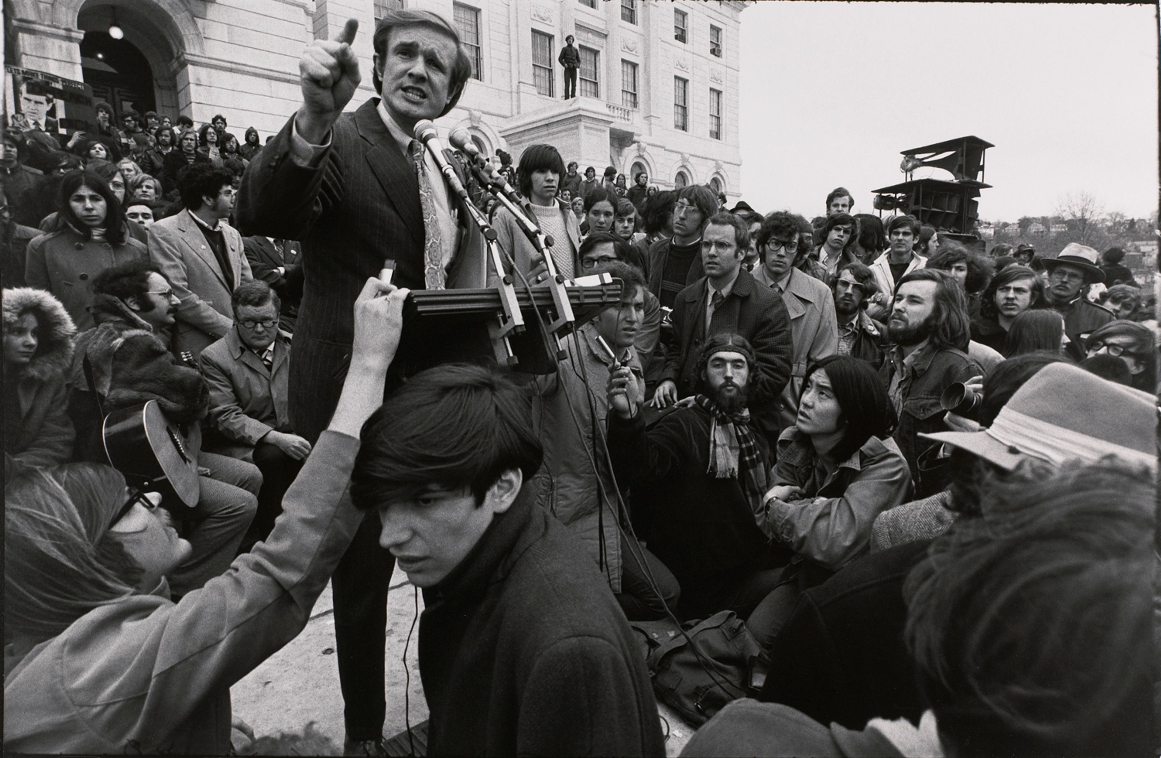 Presidential Candidates’ Rally, Statehouse, Providence, R. I., 1971
