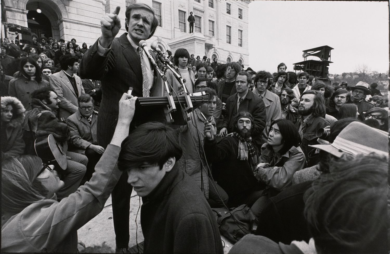 Presidential Candidates’ Rally, Statehouse, Providence, R. I., 1971
