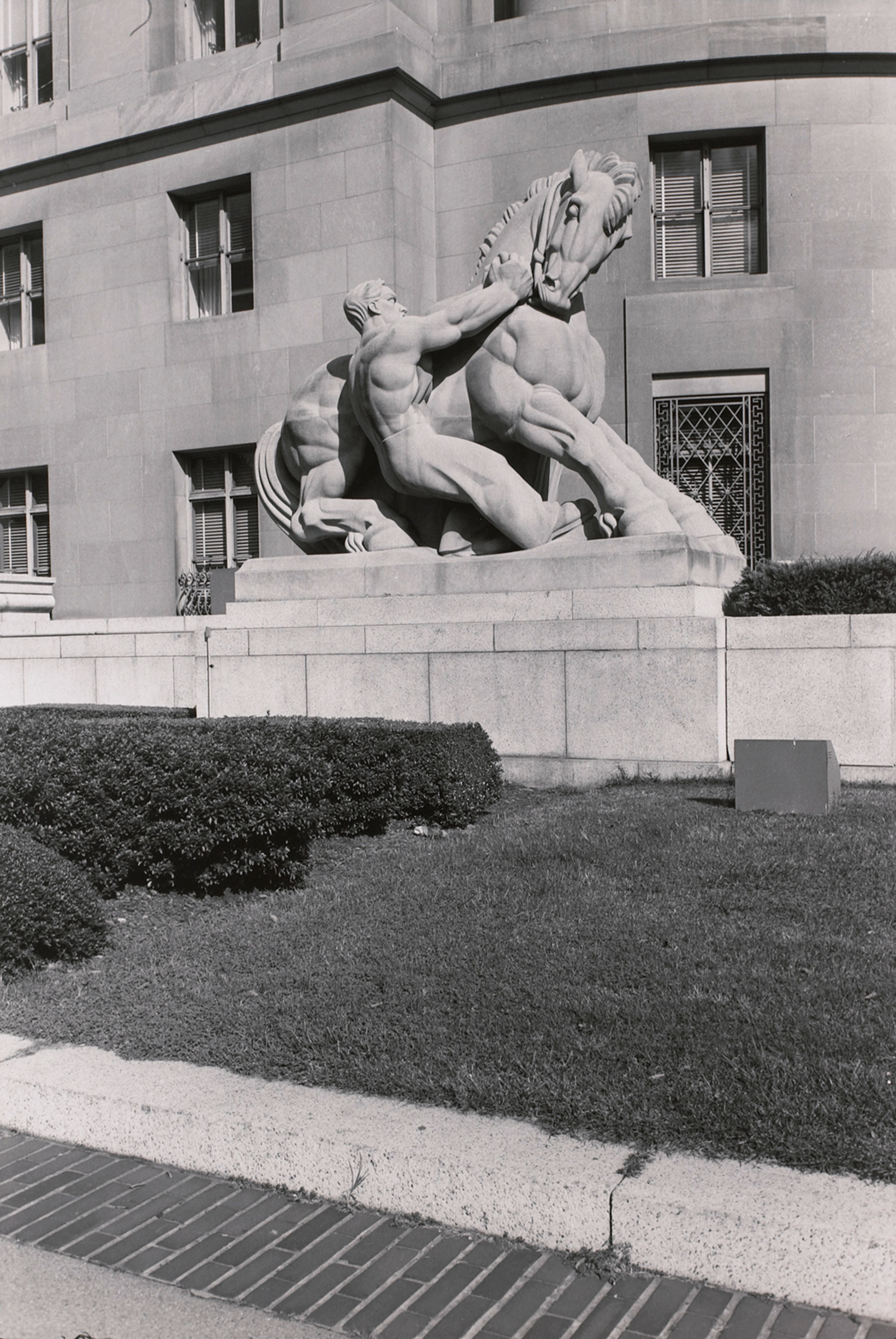 Man Controlling Trade. Federal Trade Commission Building, Washington D.C.