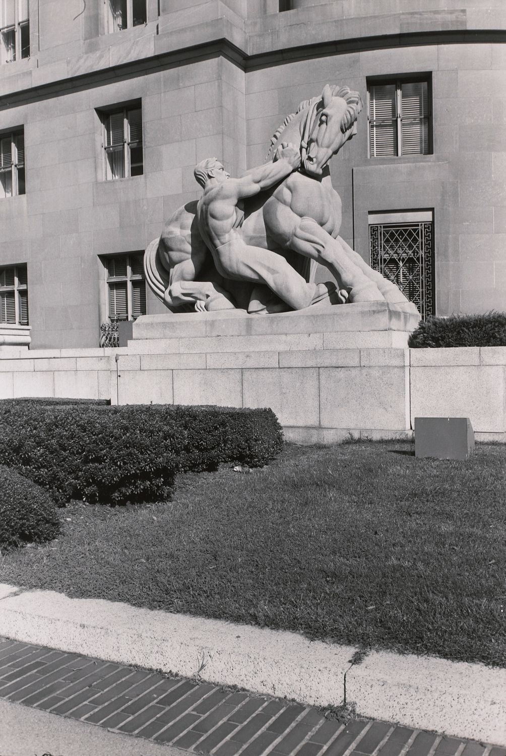 Man Controlling Trade. Federal Trade Commission Building, Washington D.C.