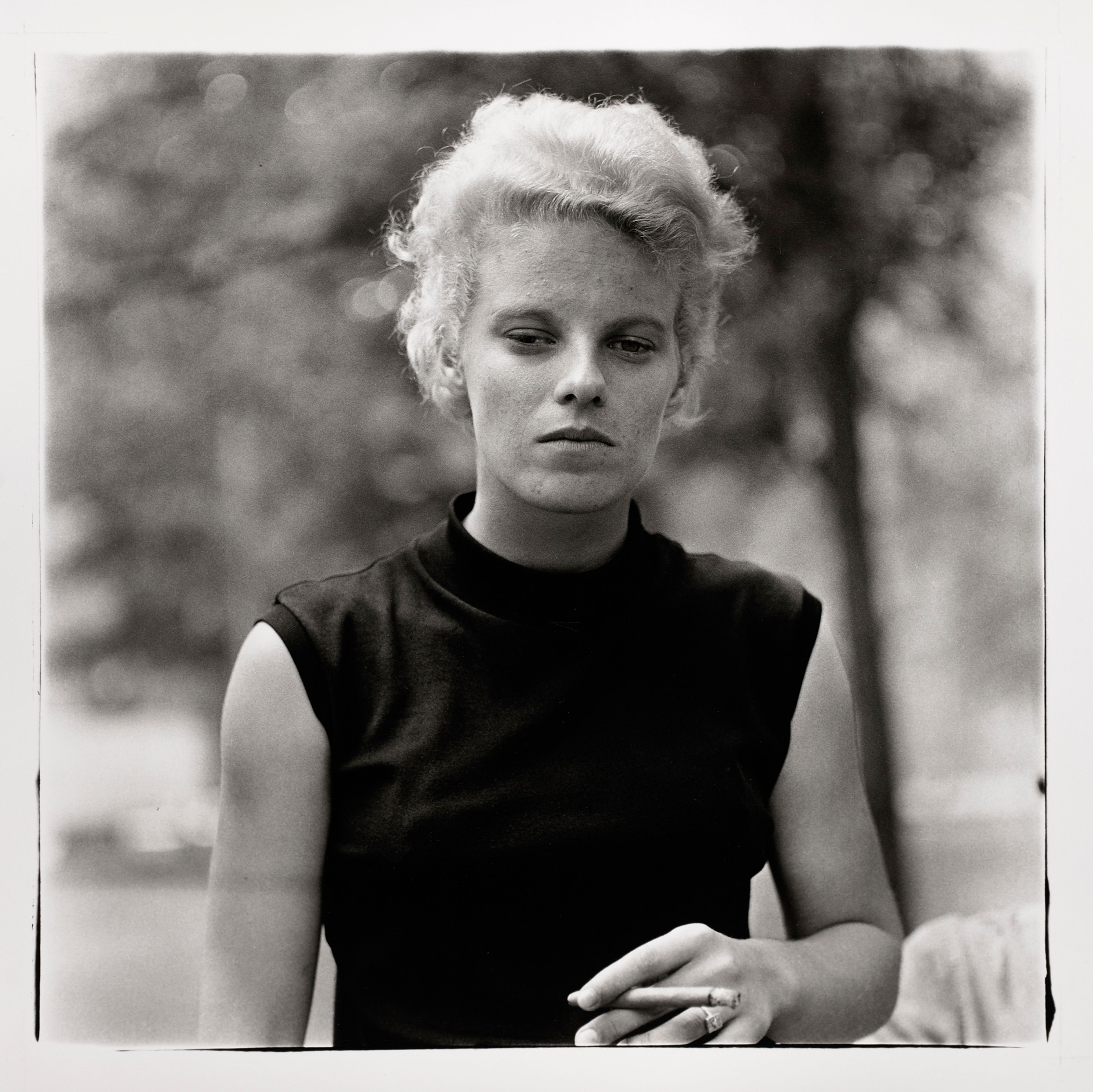 Girl with a cigar in Washington Square Park, N.Y.C.