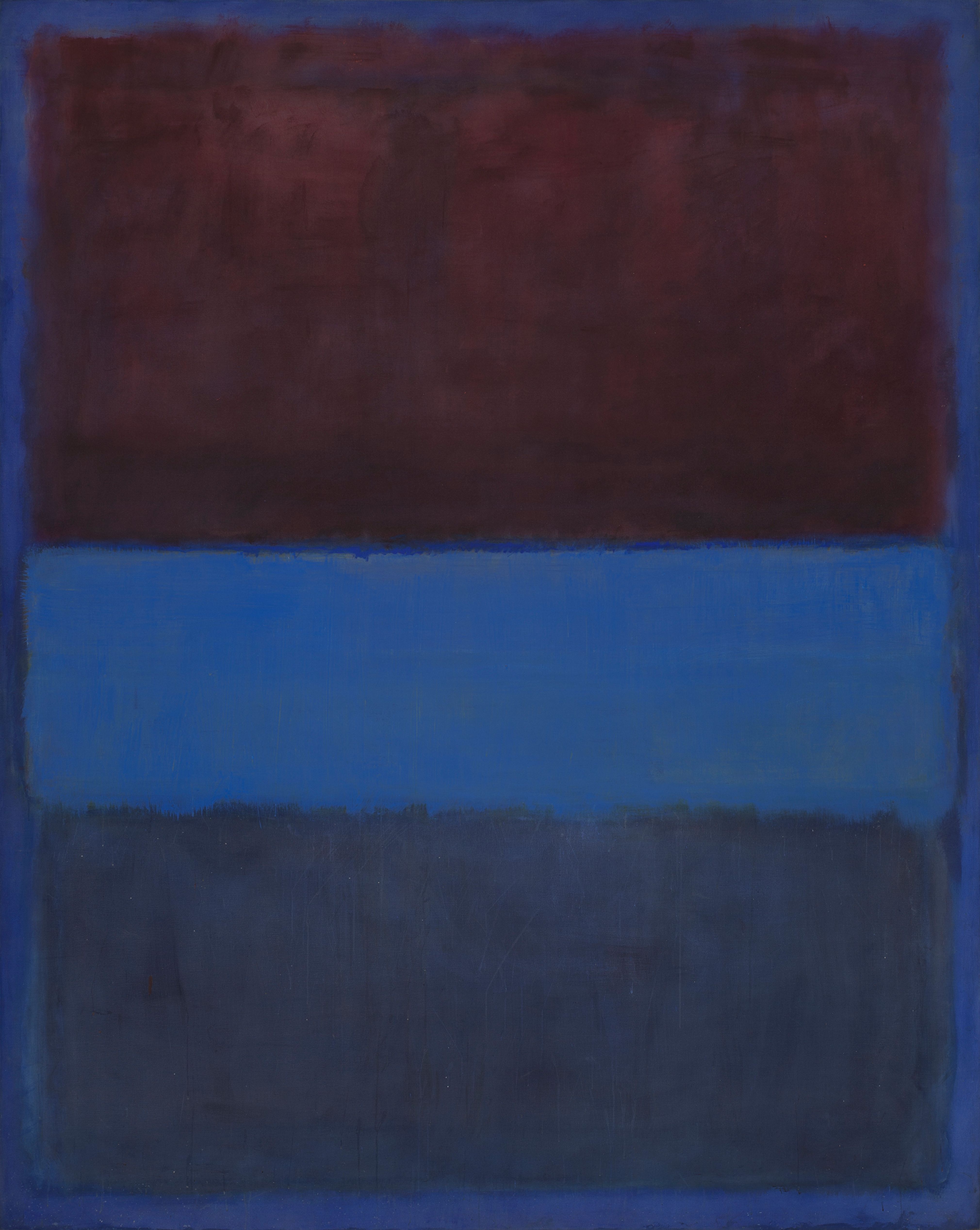 No. 61 (Rust and Blue) [Brown Blue, Brown on Blue]