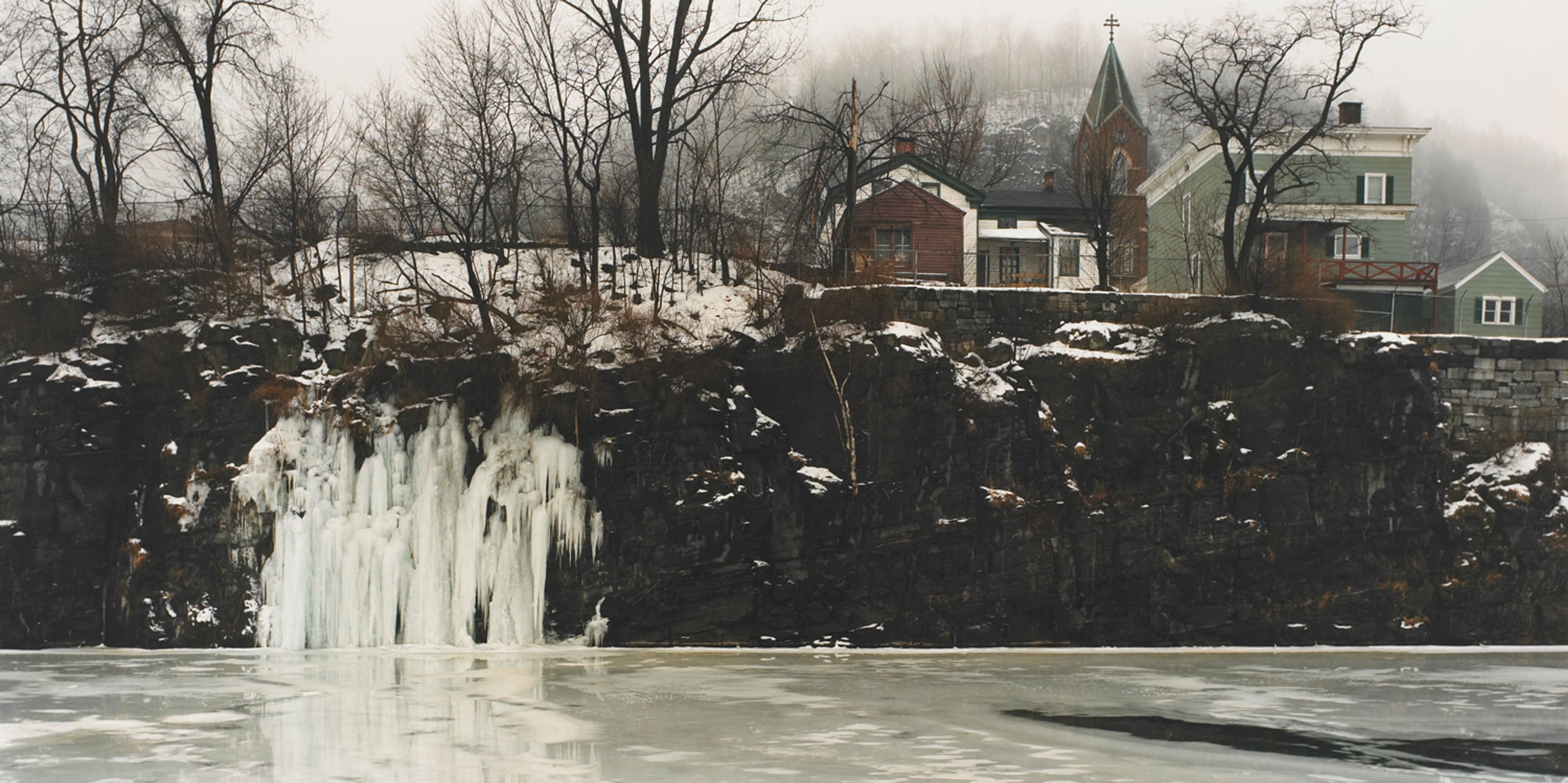 Ice Falls, Erie Canal, Little Falls, New York