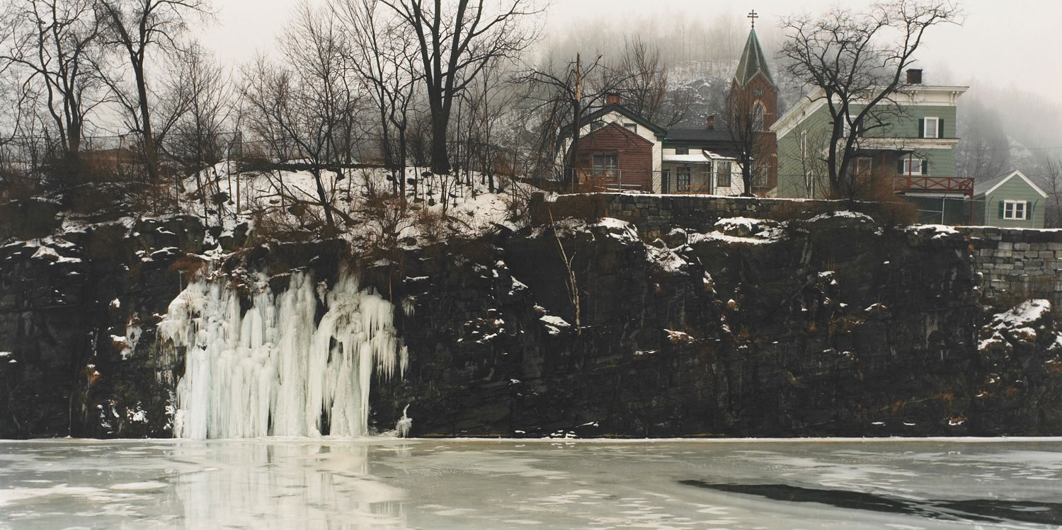 Ice Falls, Erie Canal, Little Falls, New York