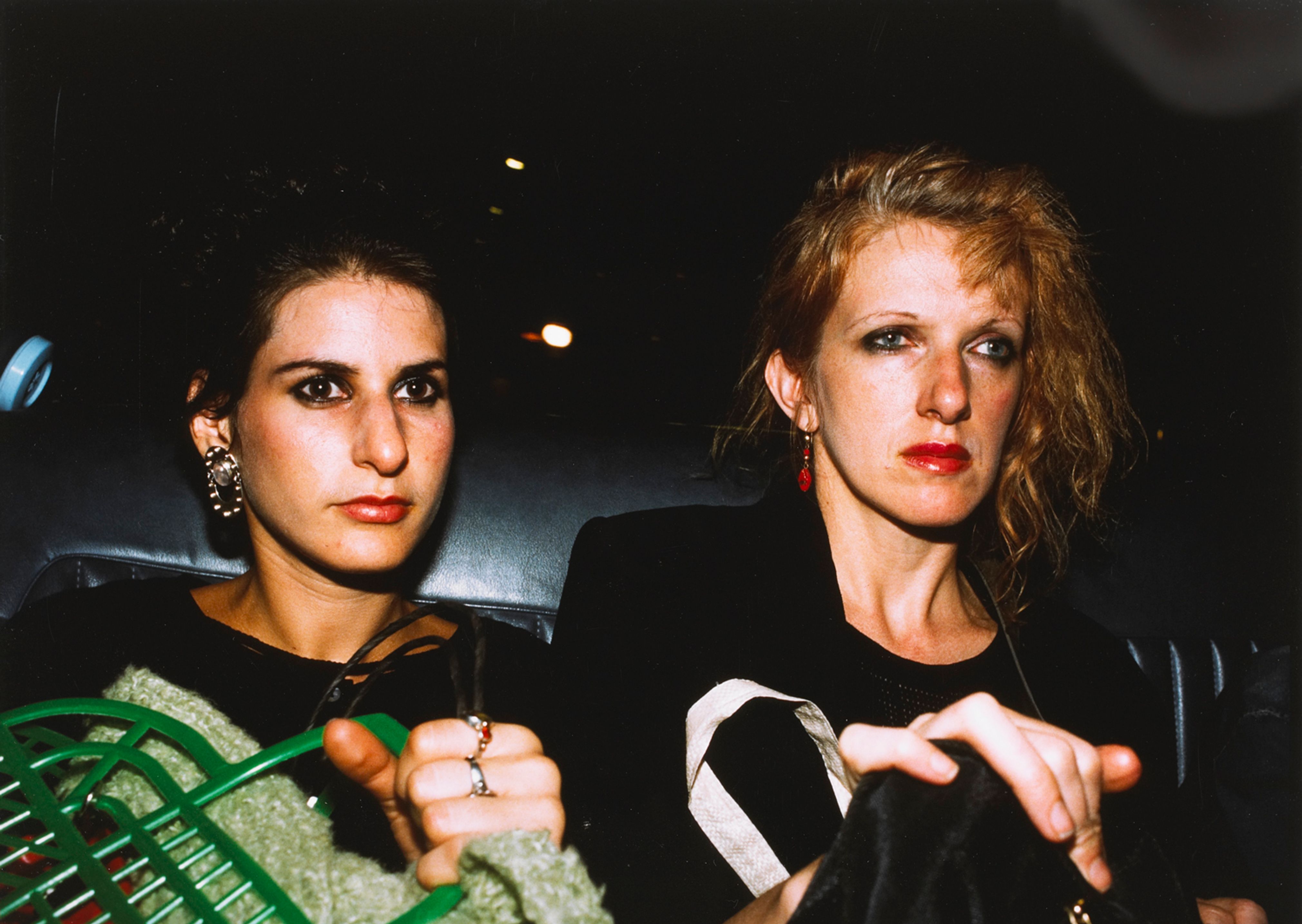 J. and C.Z. in the car, New York City