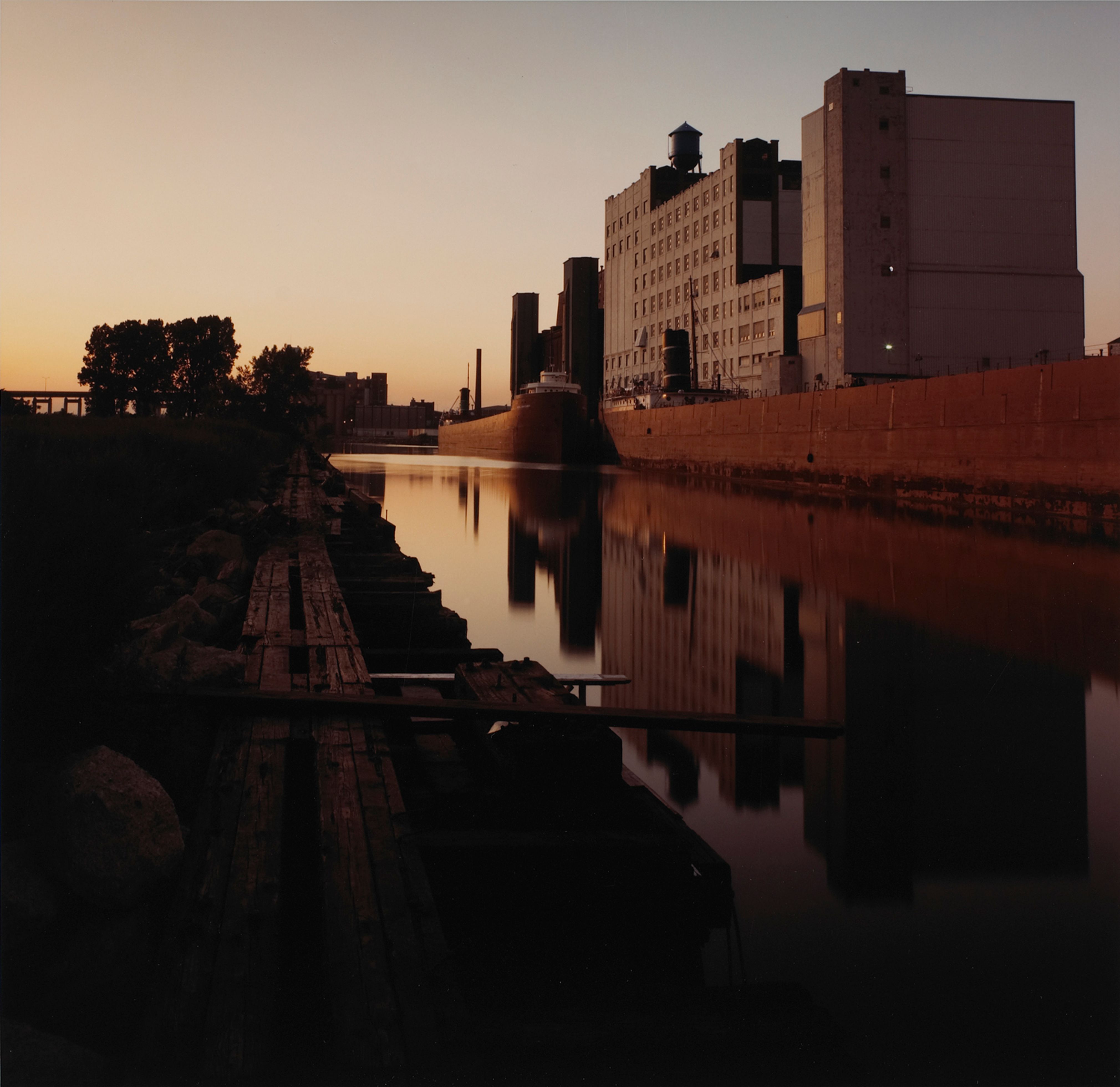 Grain elevators in Buffalo Harbor