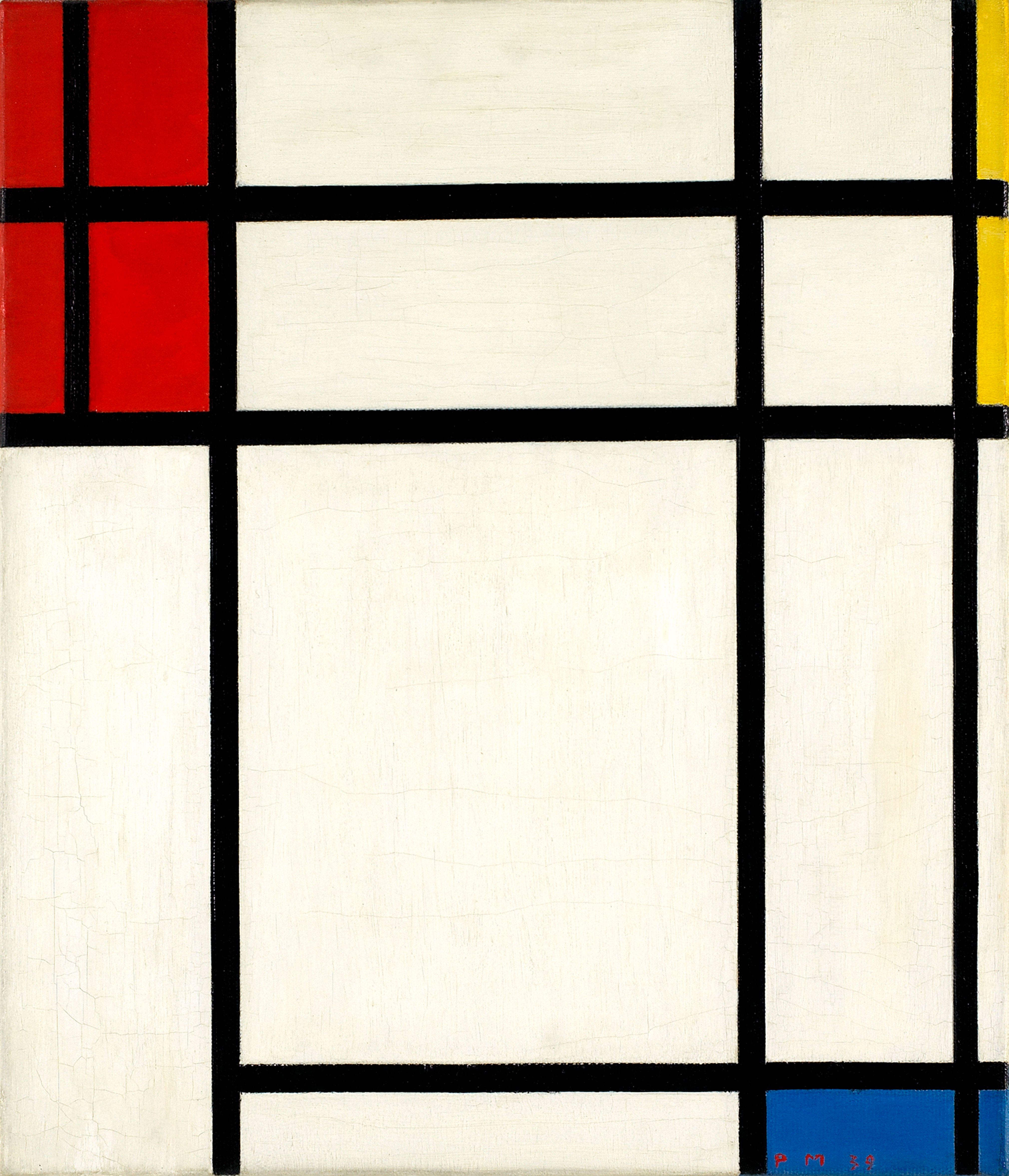 Composition of Red, Blue, Yellow and White: Nom III