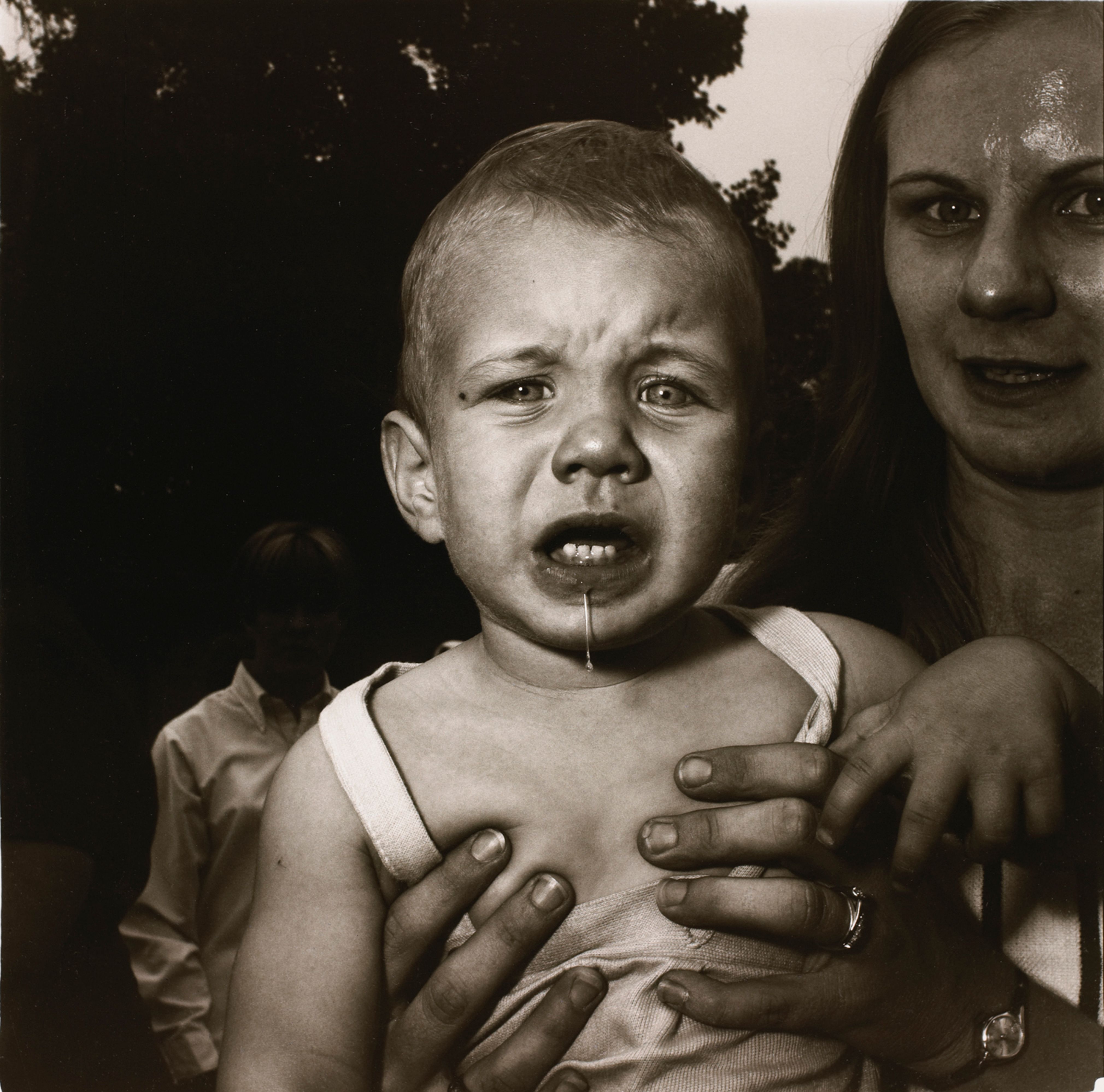 Mother holding her child, N.J.