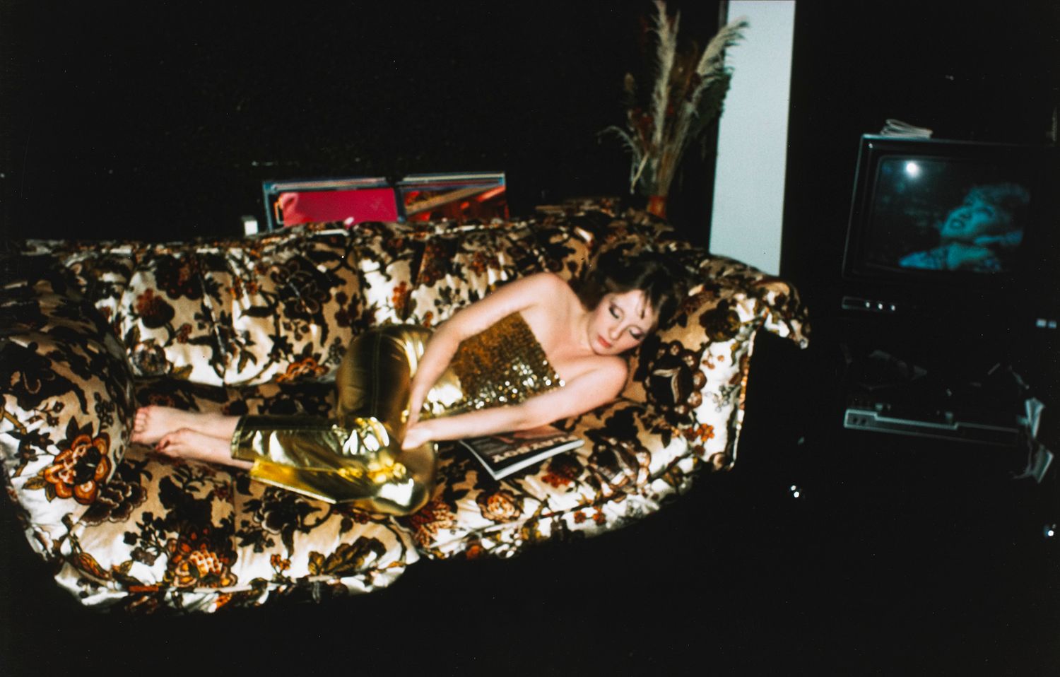 Shelly on her sofa, New York City