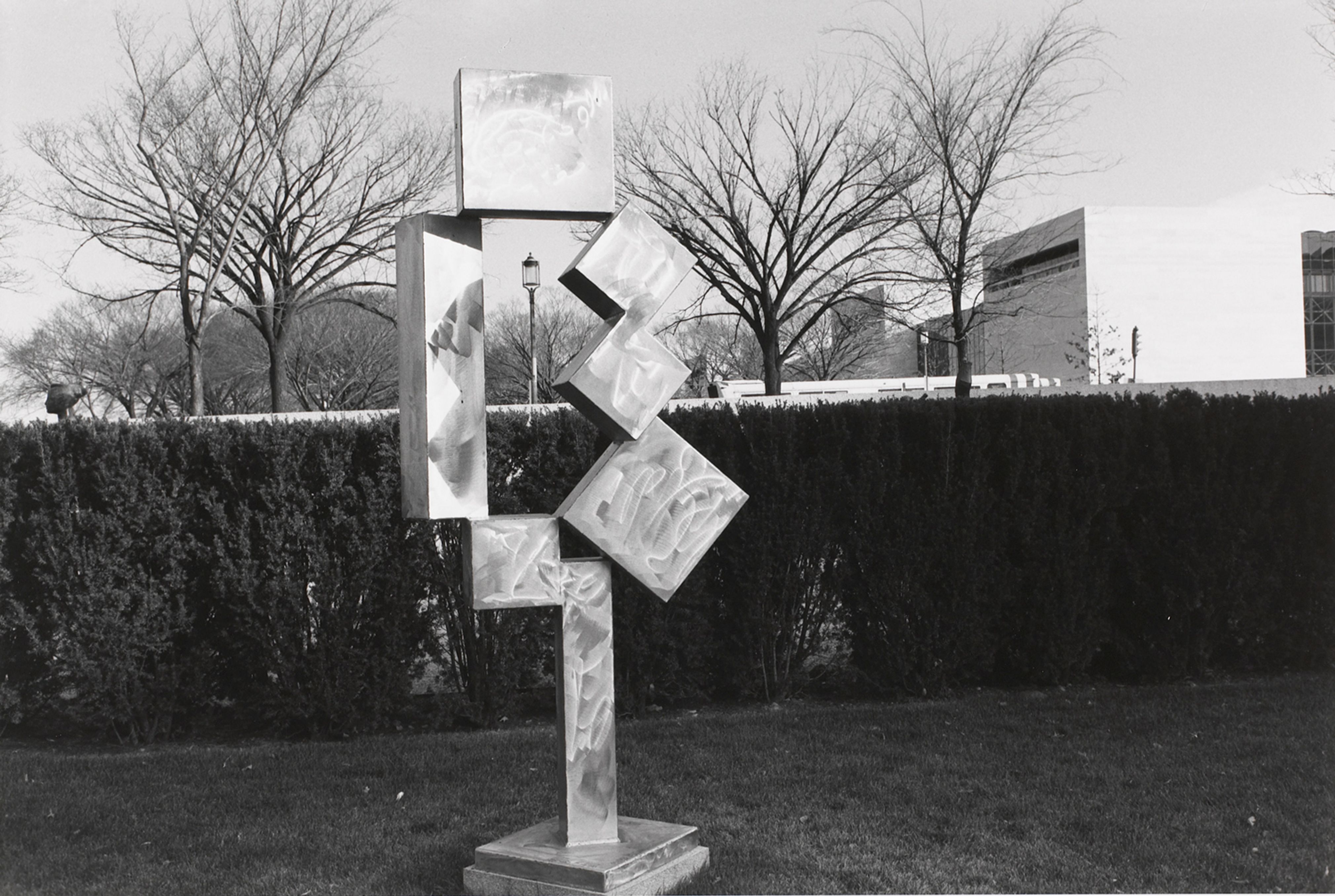 Untitled, Metal Sulpture of Box Configuration