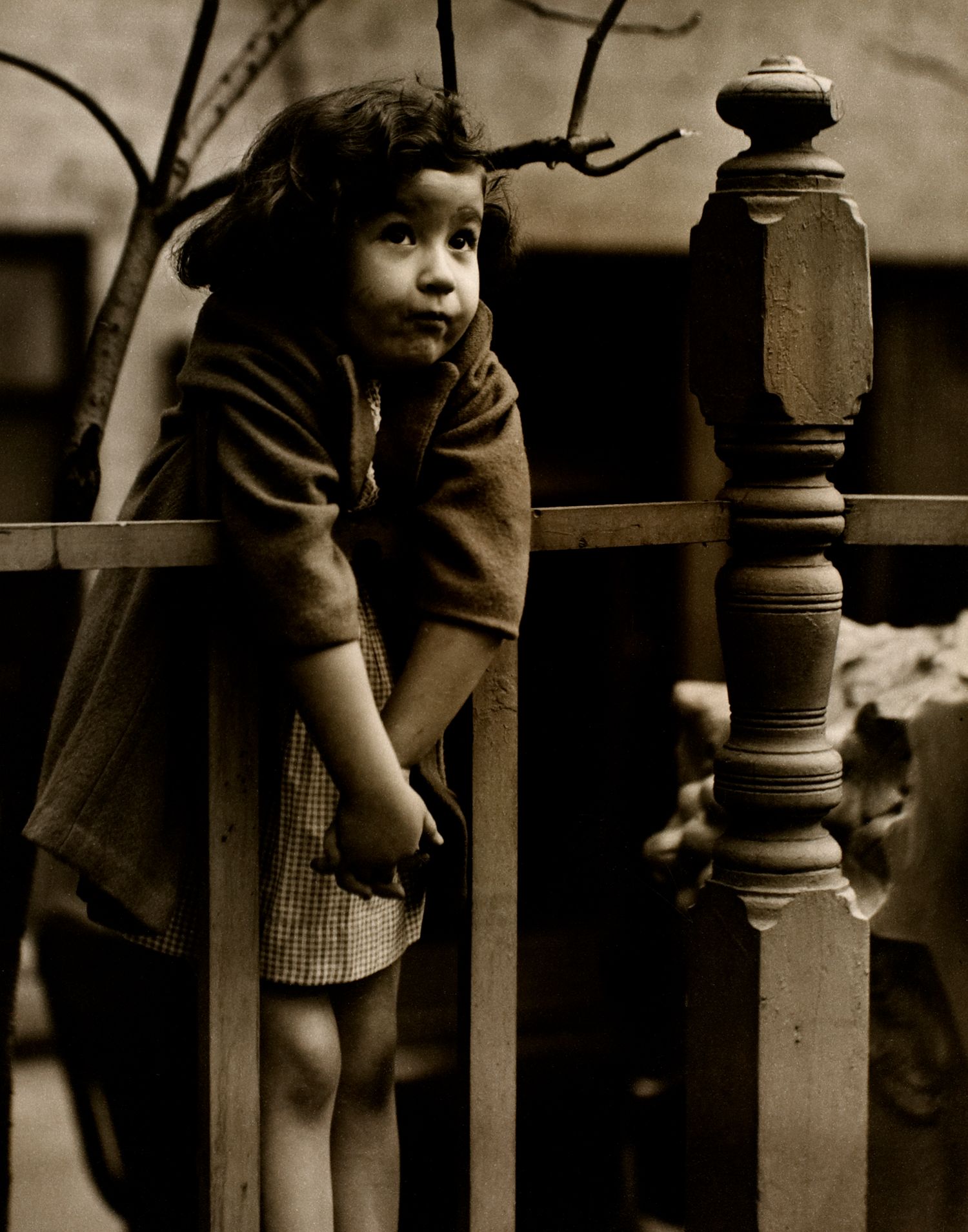 Girl Over The Fence