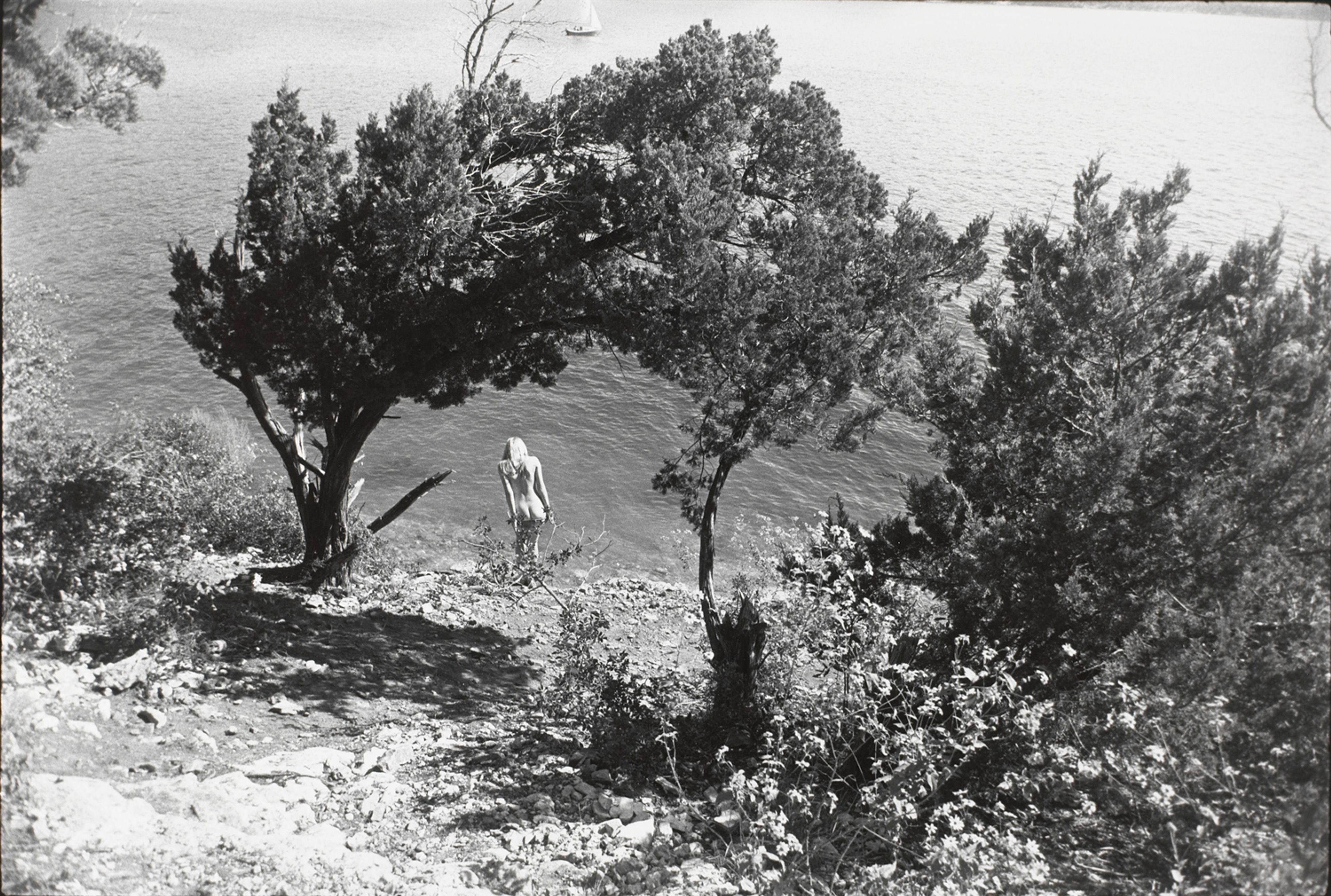 Untitled (Woman skinny dipping in lake)
