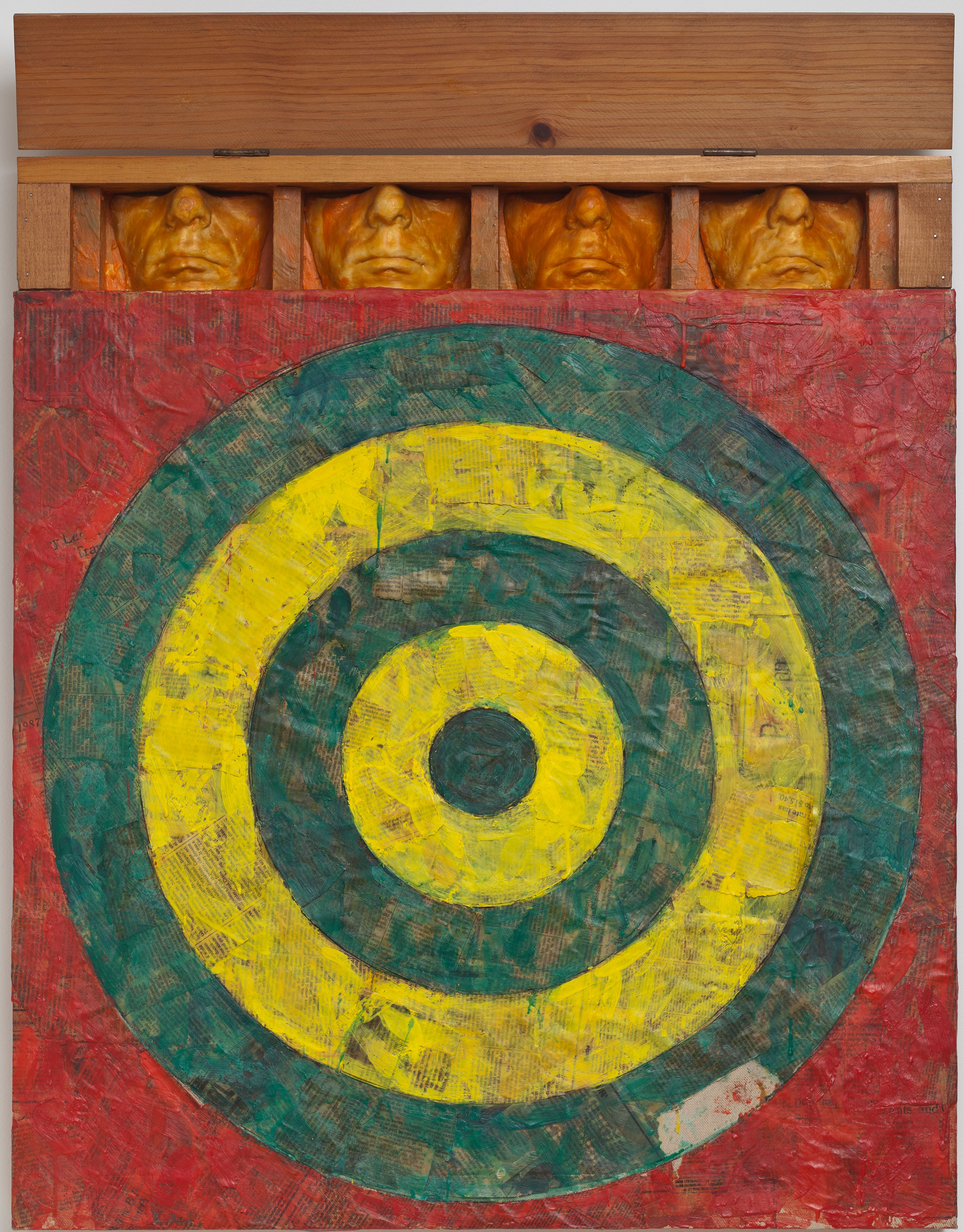 Johns Target with Four Faces (study)