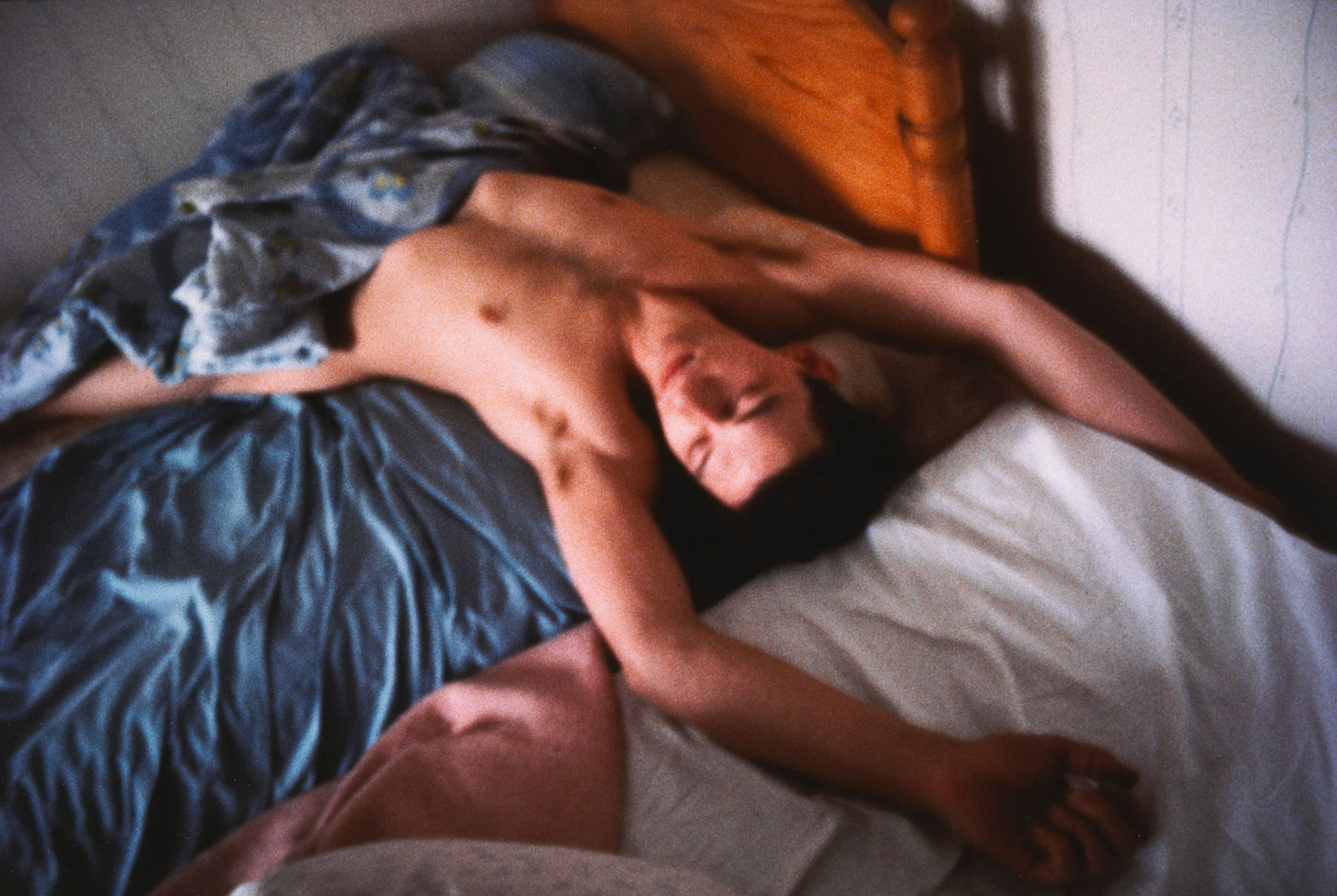 Dieter on the bed, Stockholm