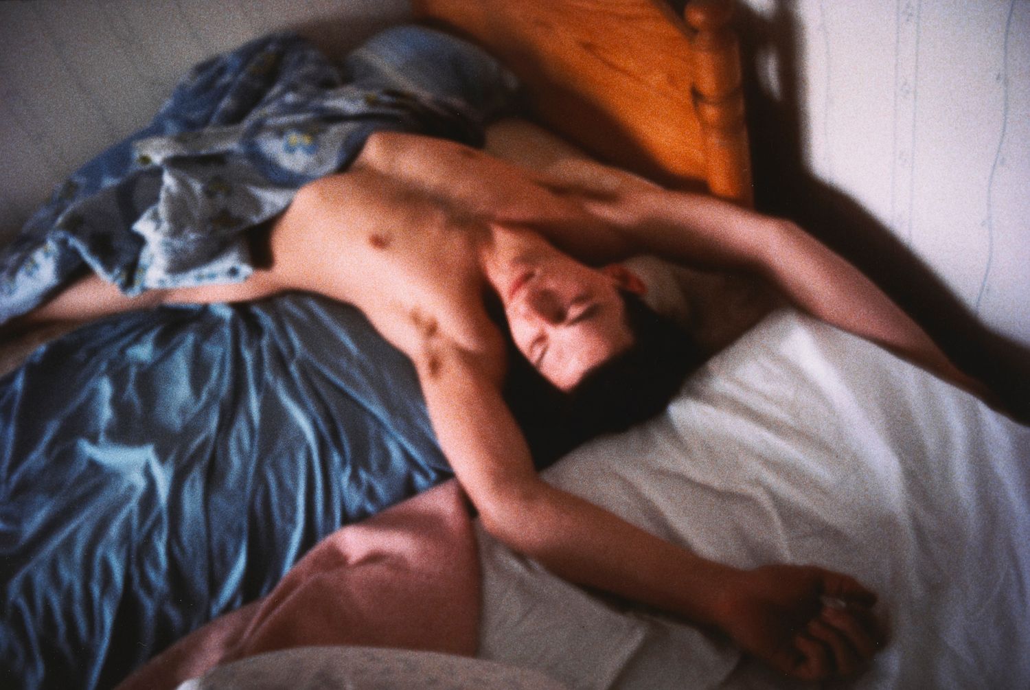 Dieter on the bed, Stockholm