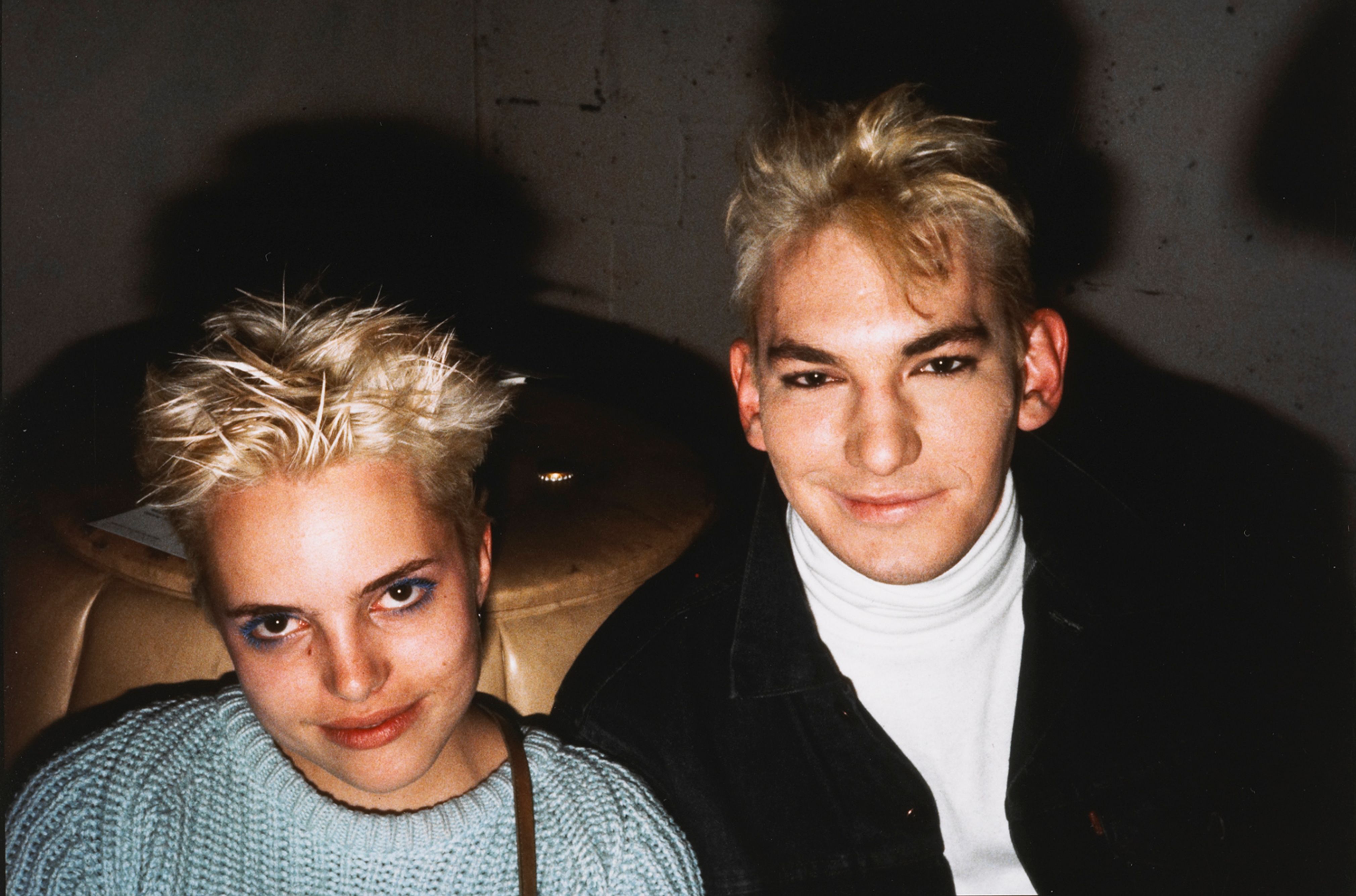 Patrick and E.K. at the gallery, New York City