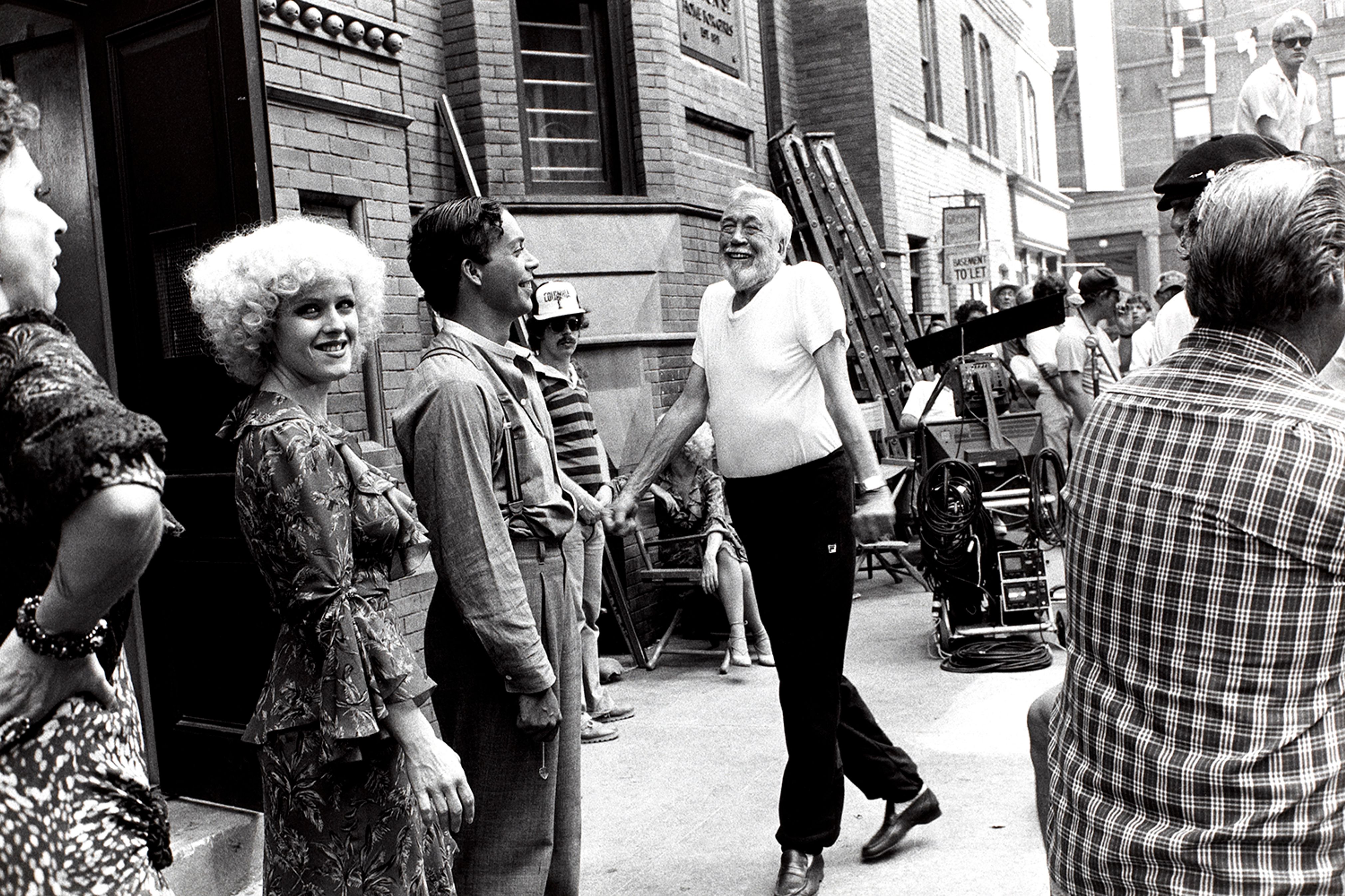 John Huston on “Annie” Set, Burbank, California