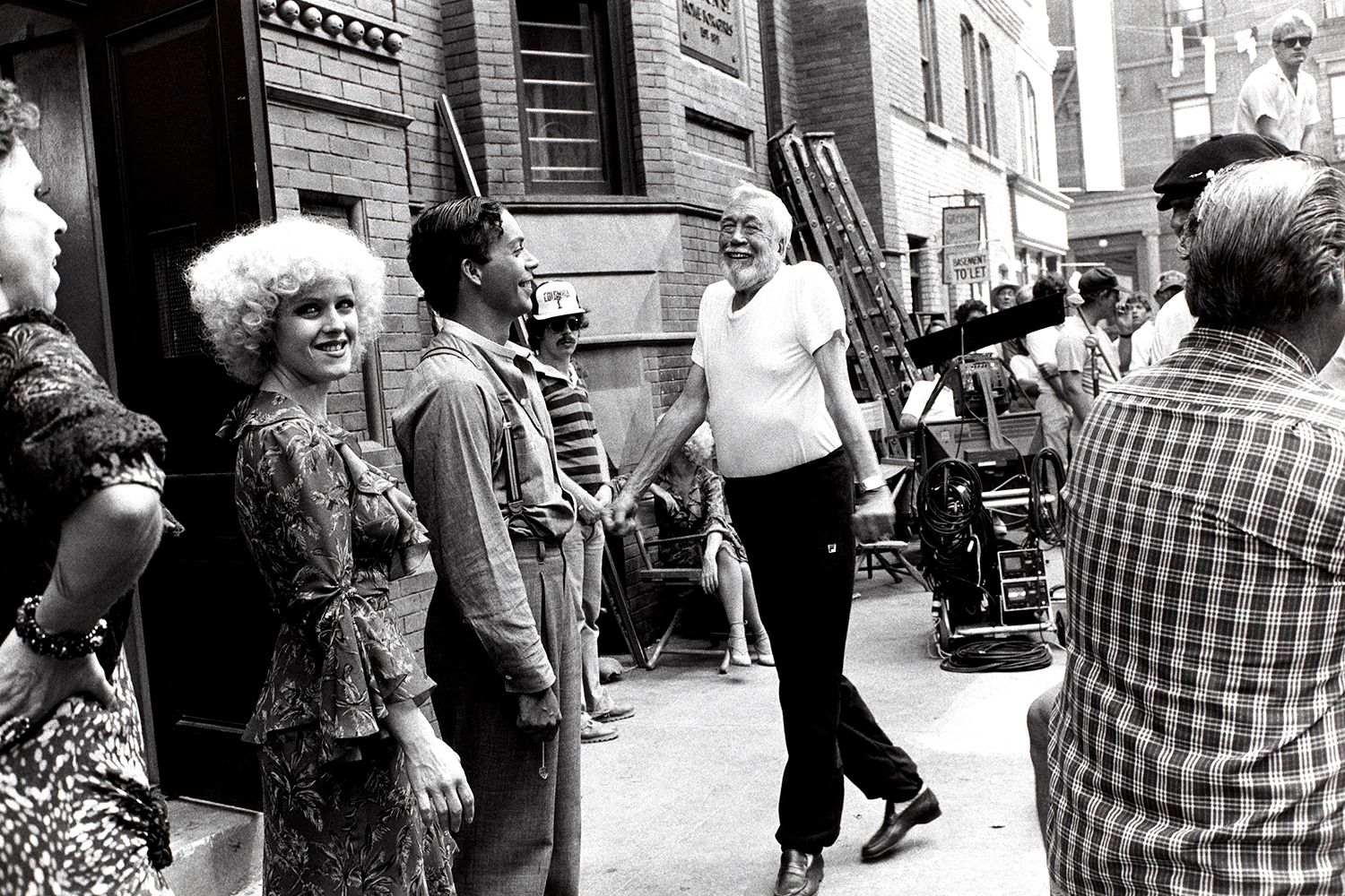 John Huston on “Annie” Set, Burbank, California