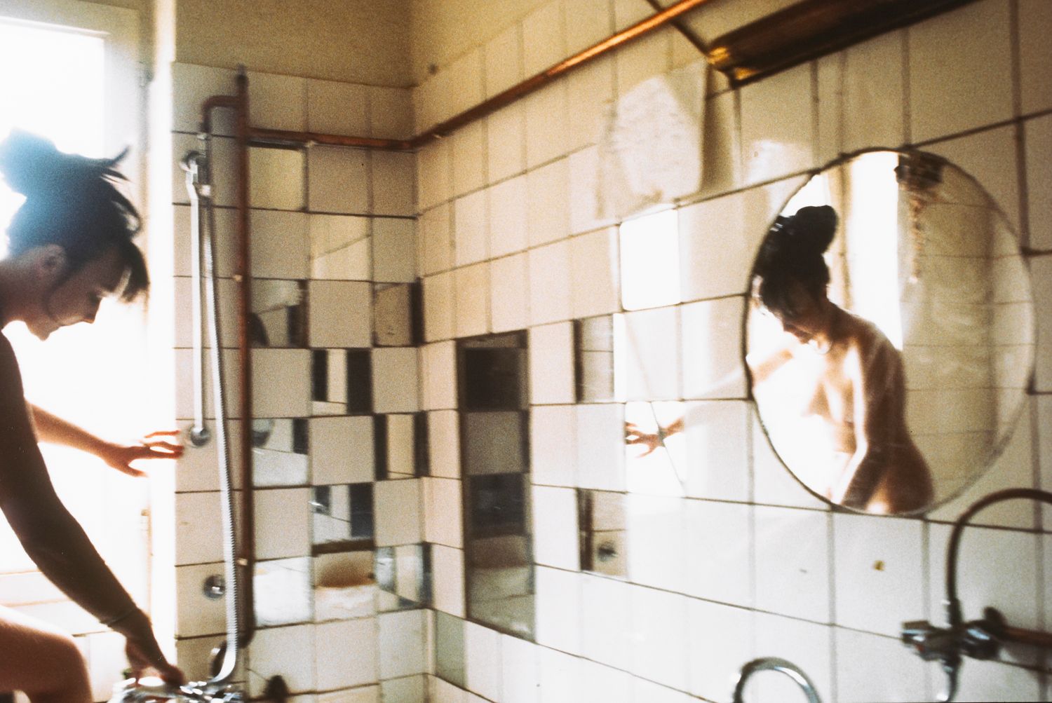 Kathe in the tub, West Berlin