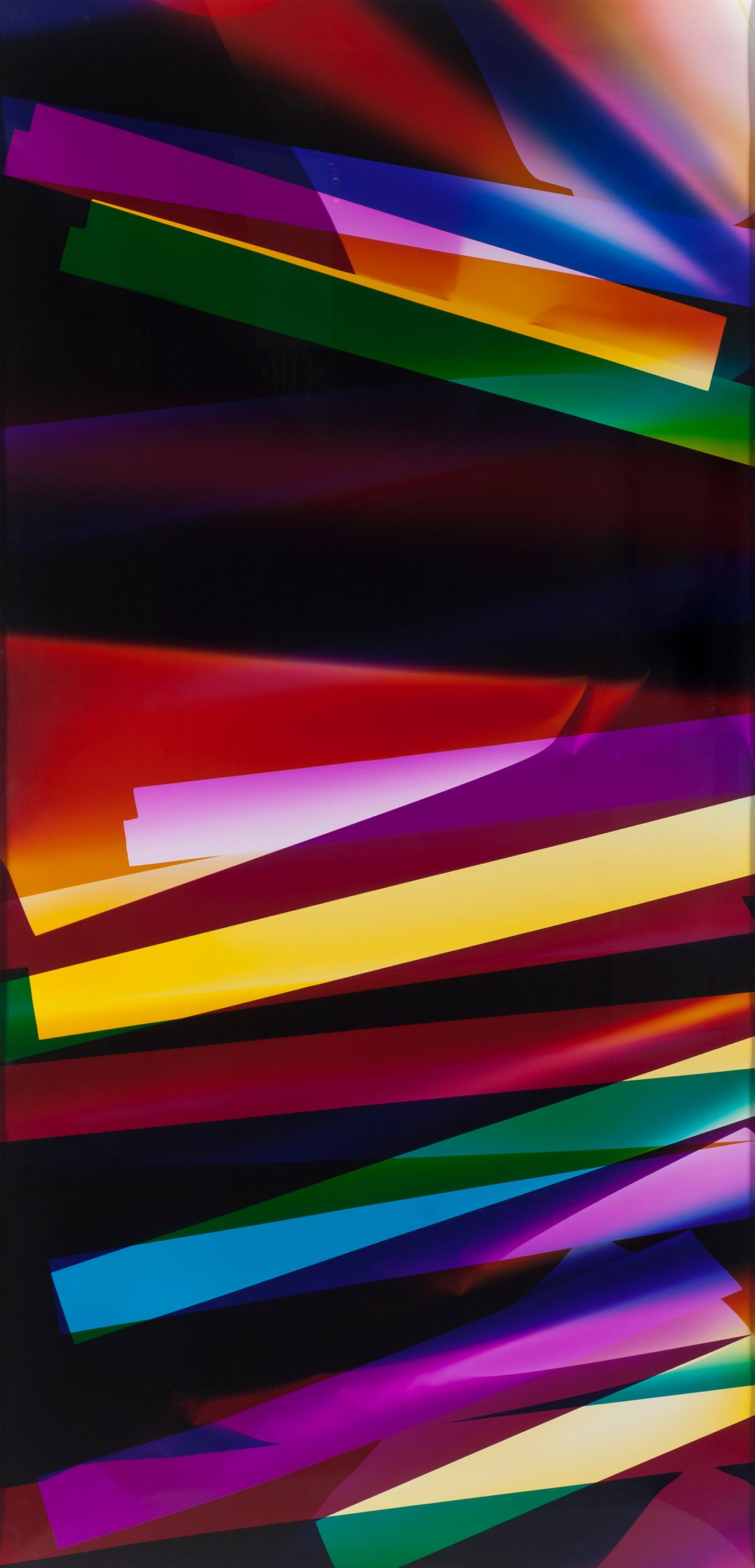 Six Magnet, Three Color Curl (CMY: Irvine, California, September 6th 2009, Fuji Crystal Archive Type C)