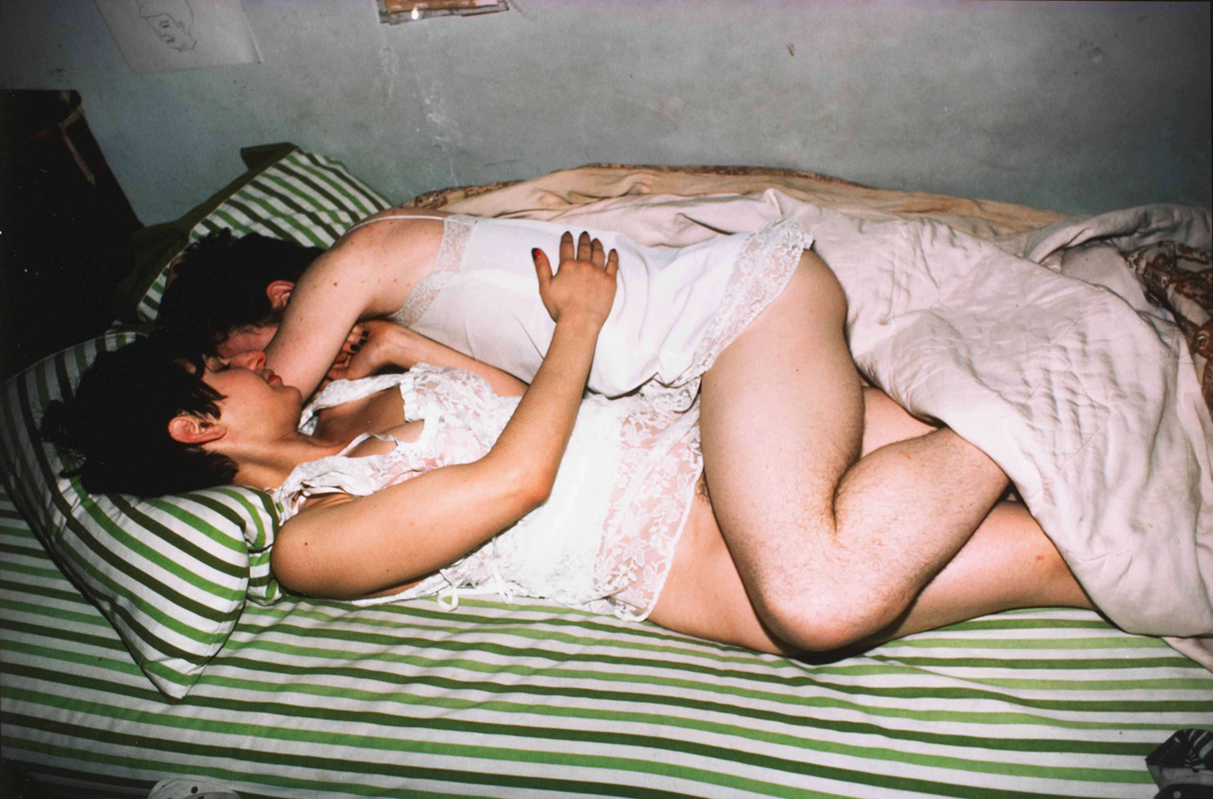 Man and woman in slips, New York City