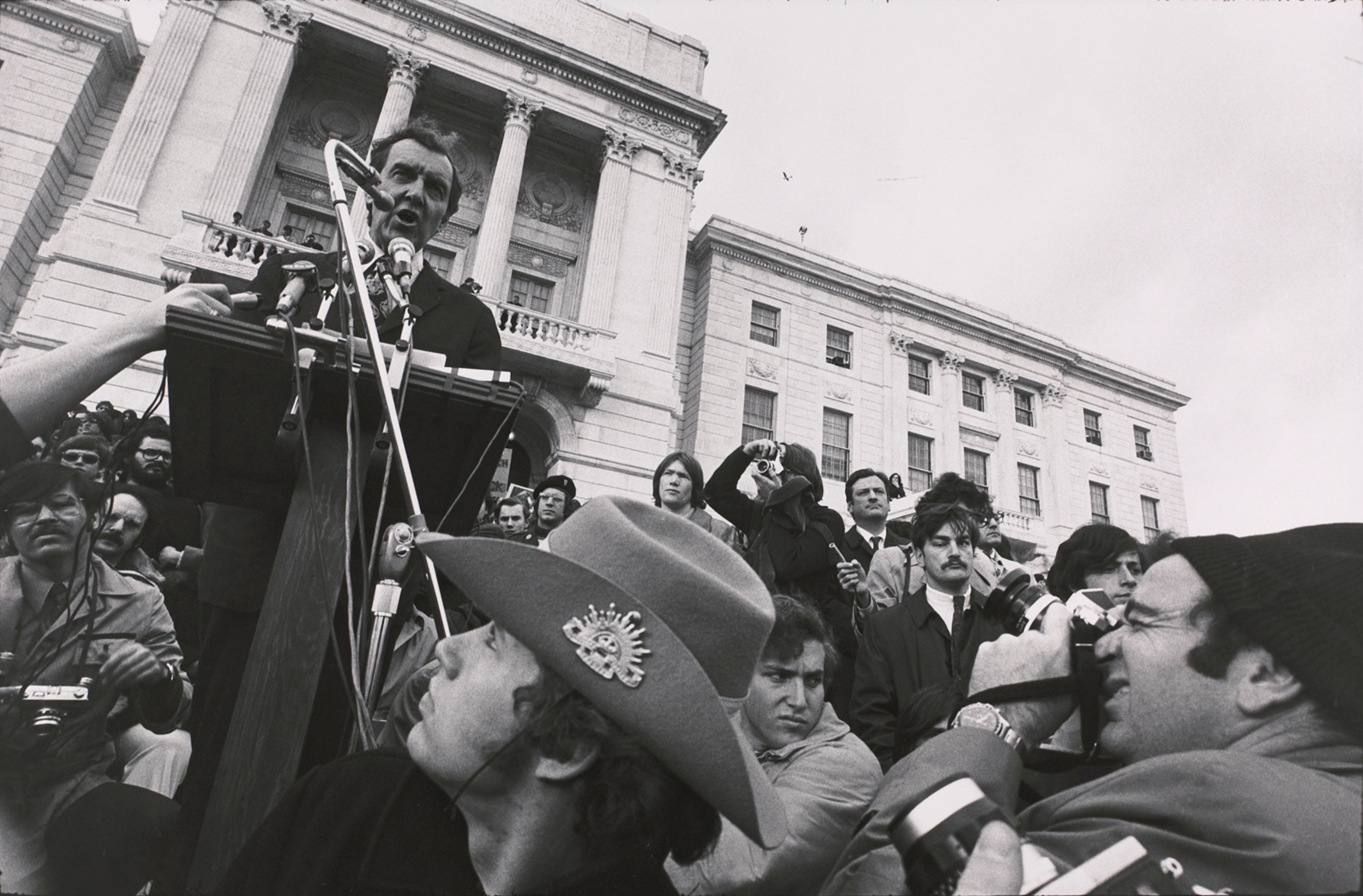 Presidential Candidates’ Rally, Statehouse, Providence, R. I., 1971