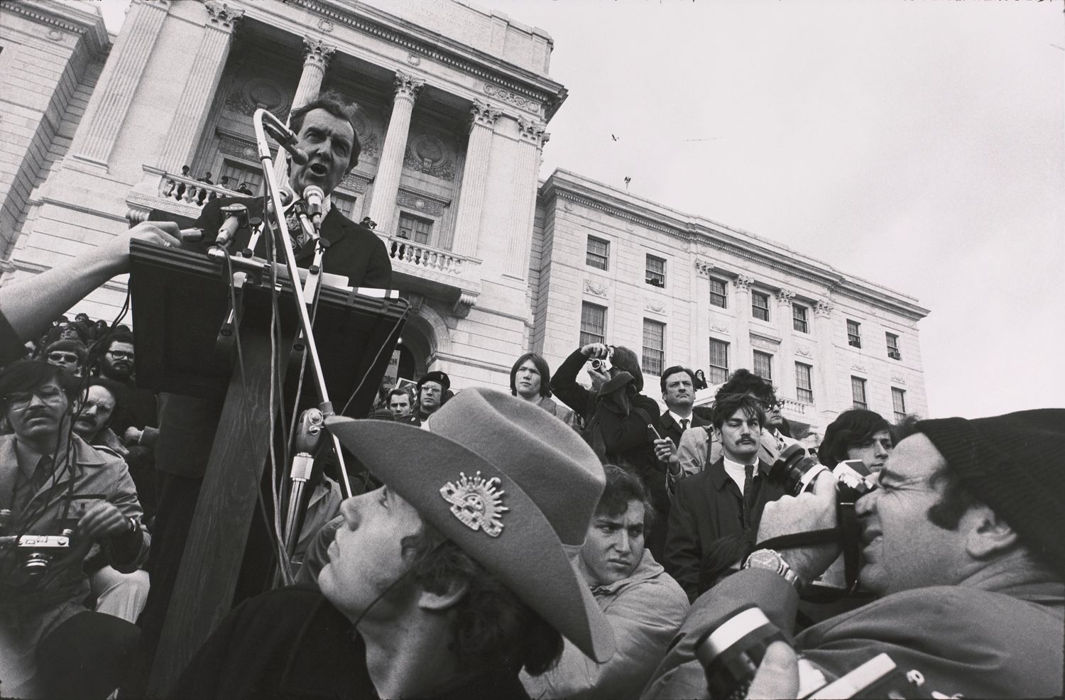 Presidential Candidates’ Rally, Statehouse, Providence, R. I., 1971