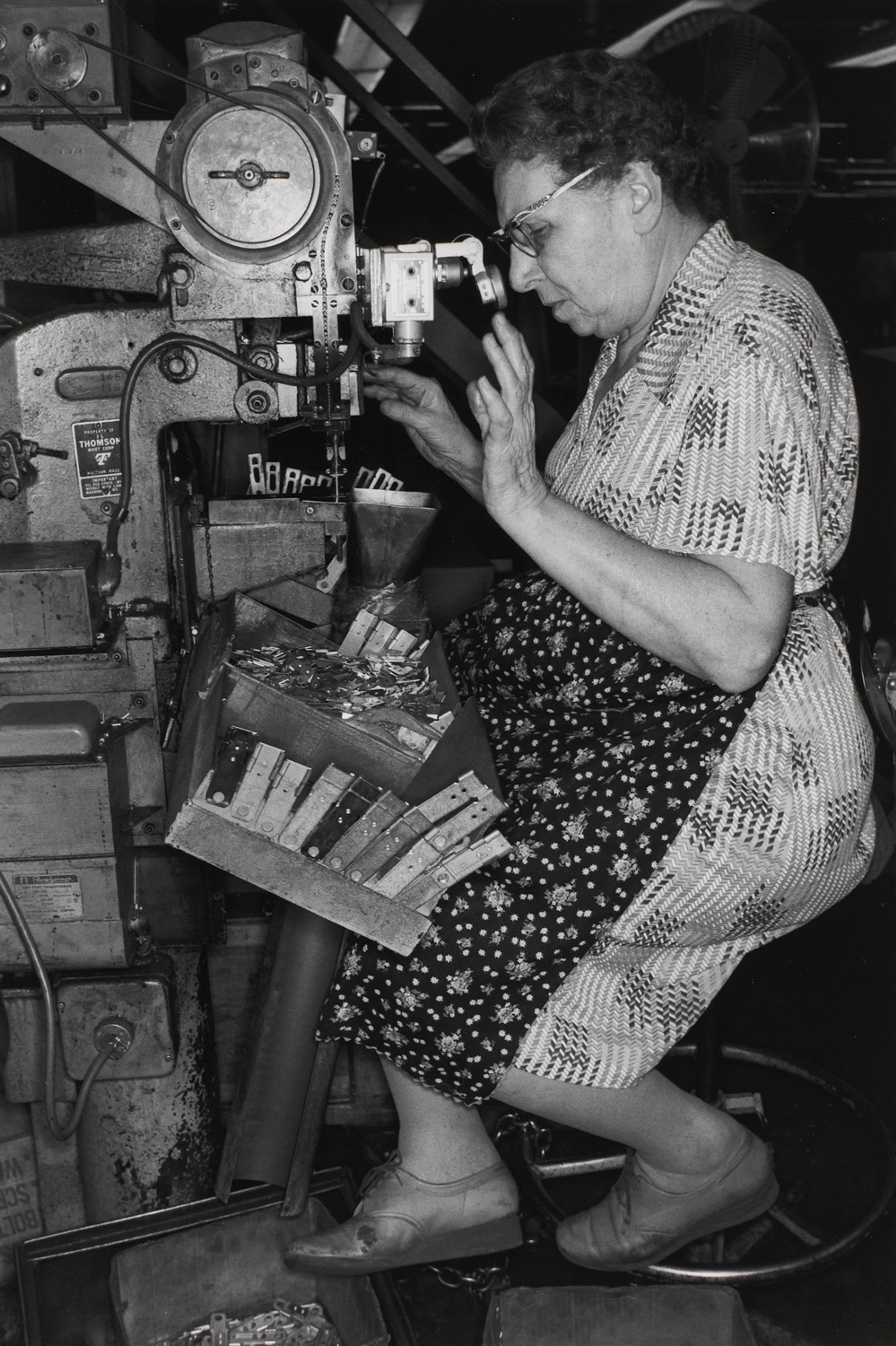 CANTON, OHIO (seated woman at machine)