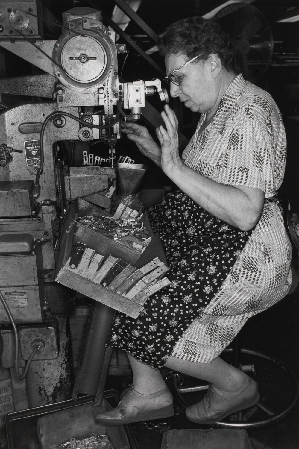 CANTON, OHIO (seated woman at machine)