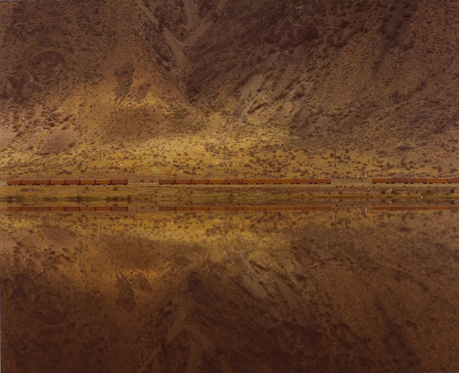 Reflected Freight Trains, Washington State