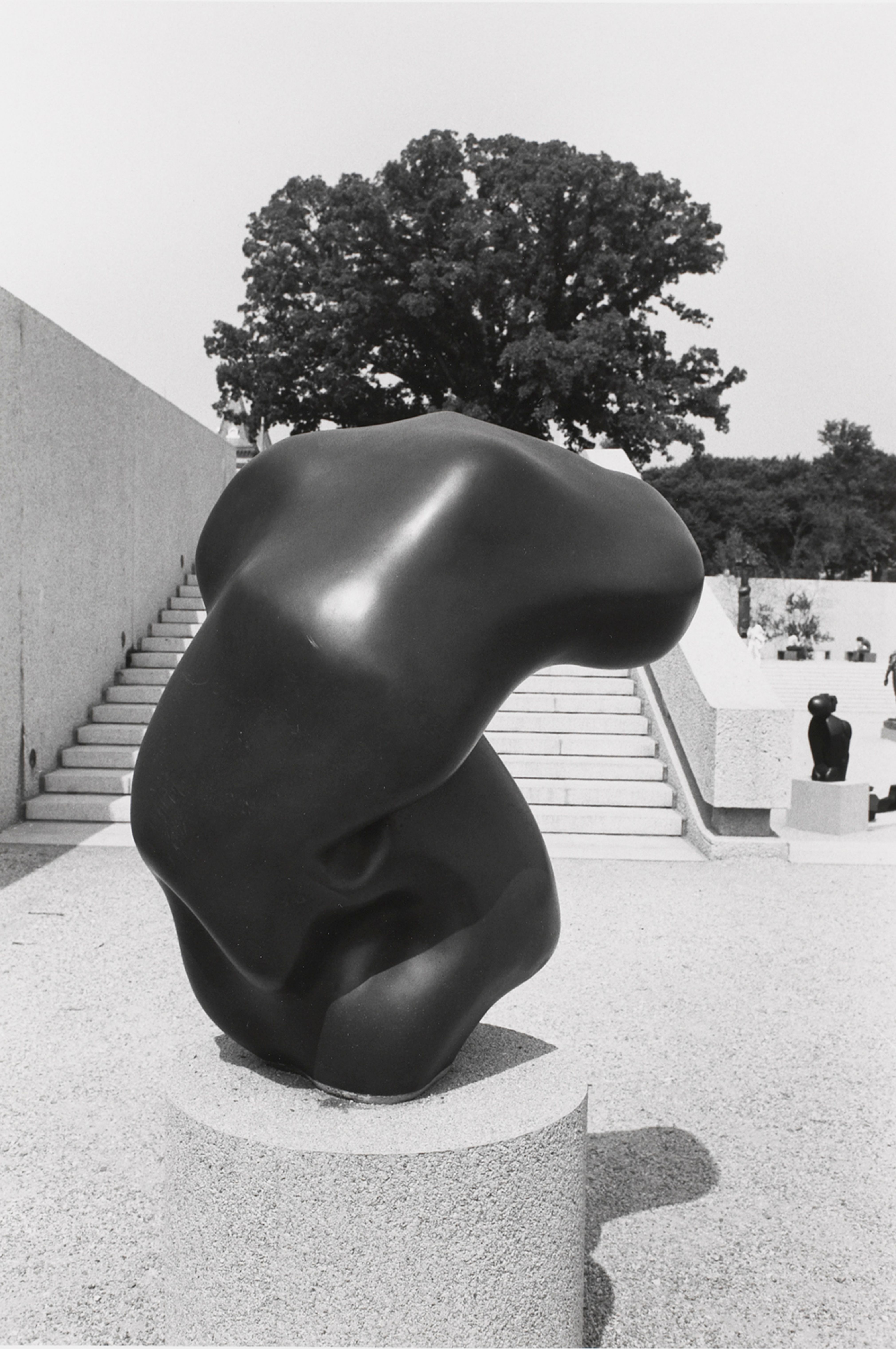 Untitled (Close-Up of Smooth Black Sculpture)