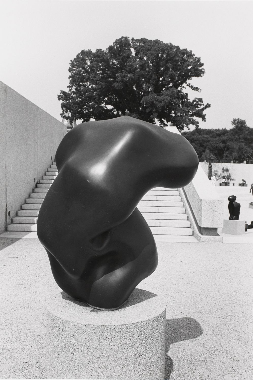 Untitled (Close-Up of Smooth Black Sculpture)