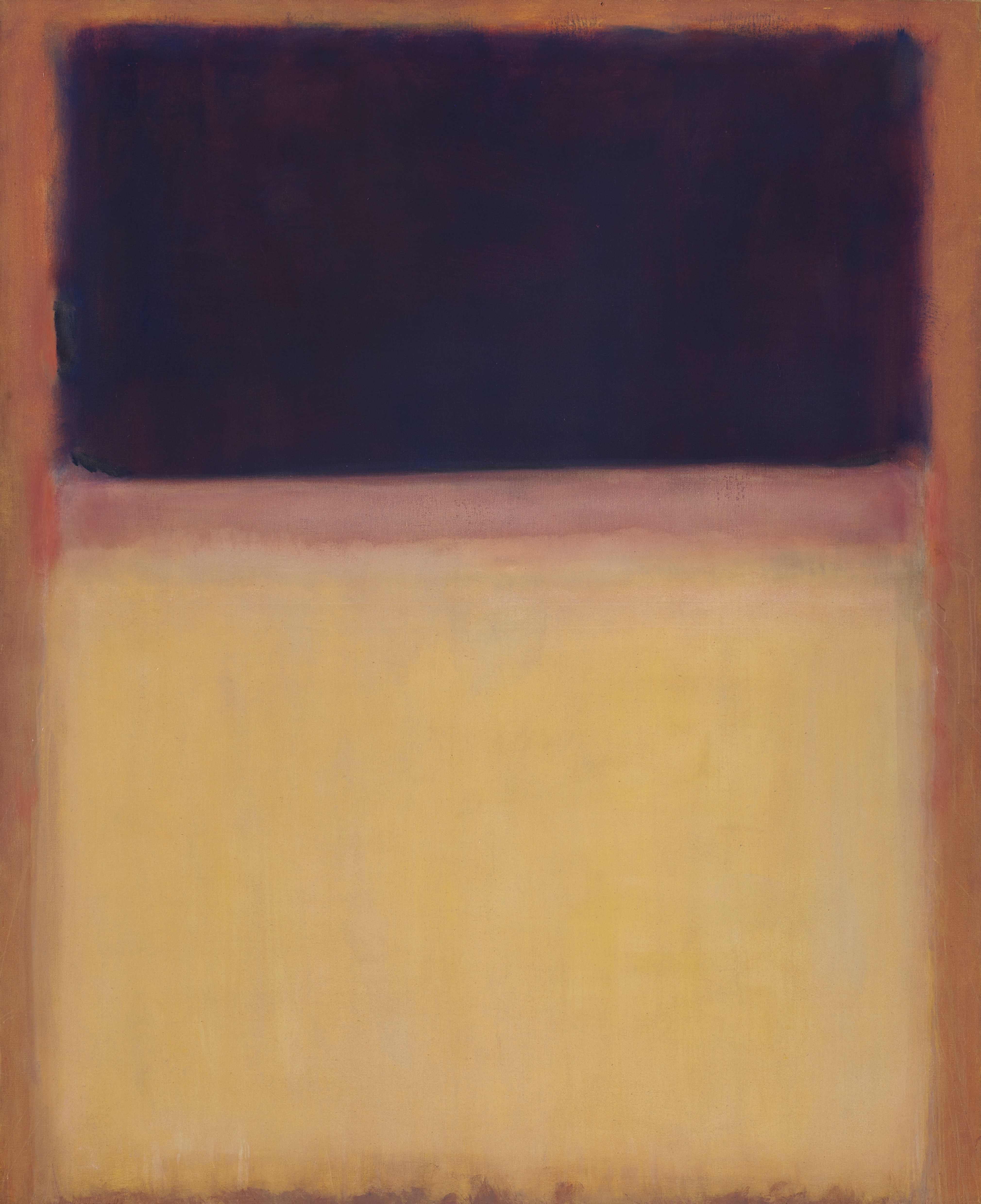 No. 9 (Dark over Light Earth/Violet and Yellow in Rose)