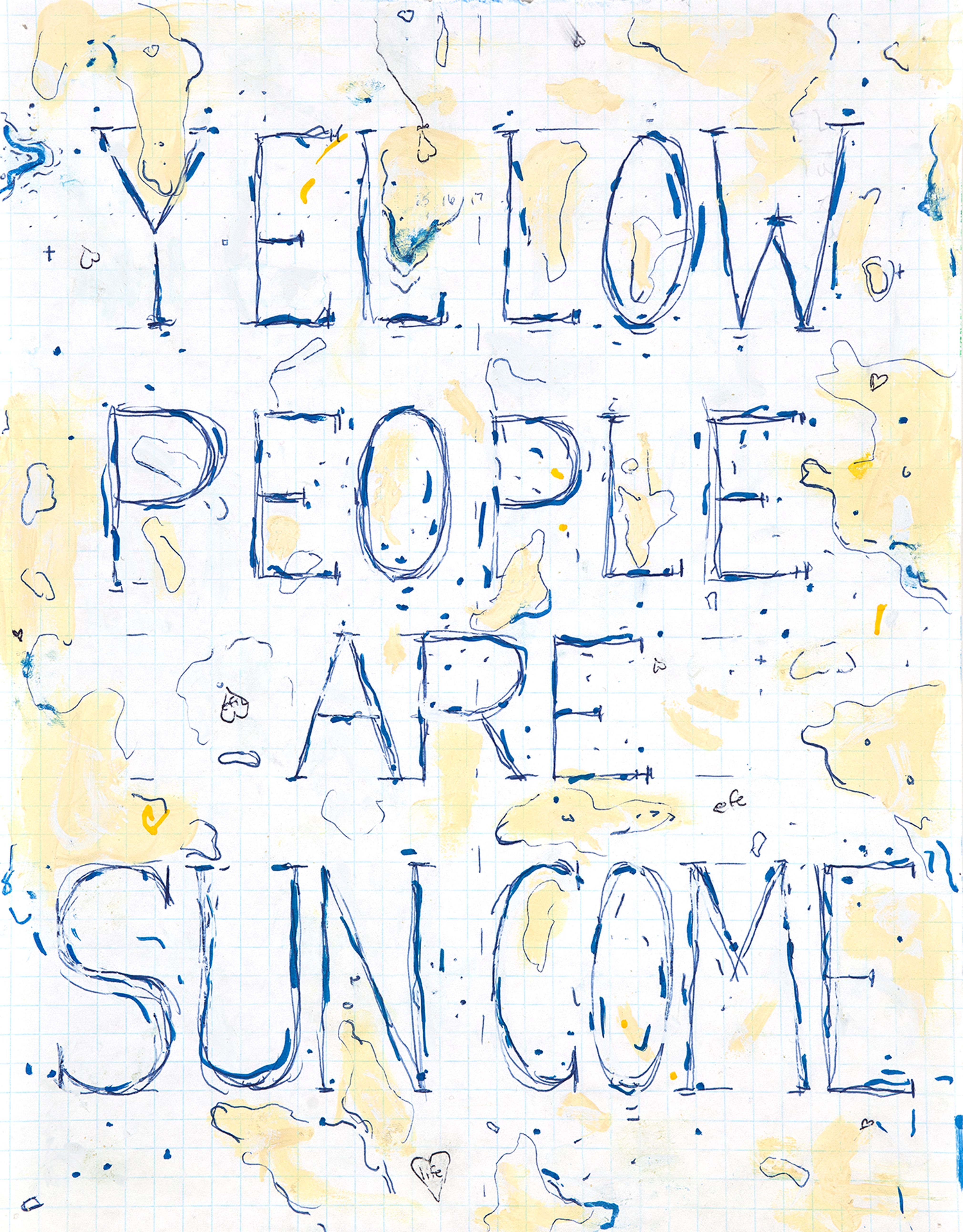Yellow people are sun come