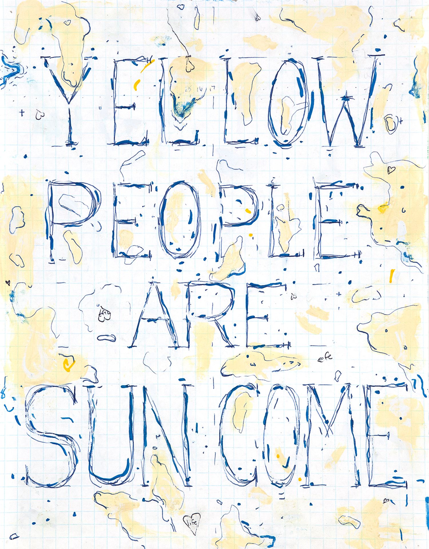 Yellow people are sun come