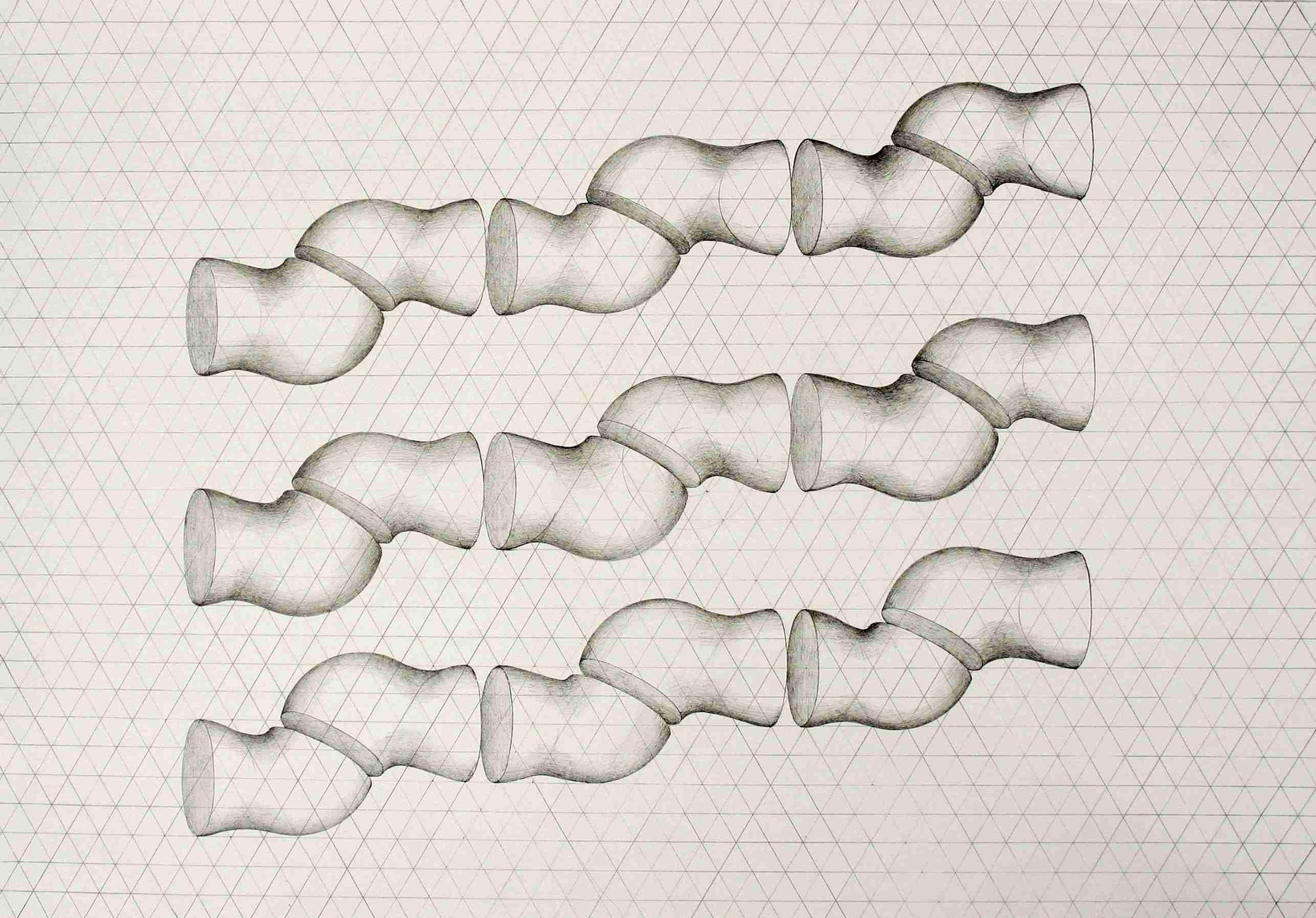Untitled (Study for Hexagonal Quintet Suite #1)
