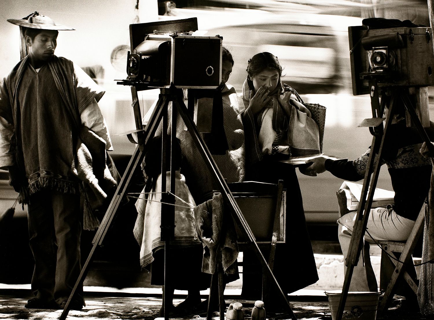Mayan Indians and Photographer