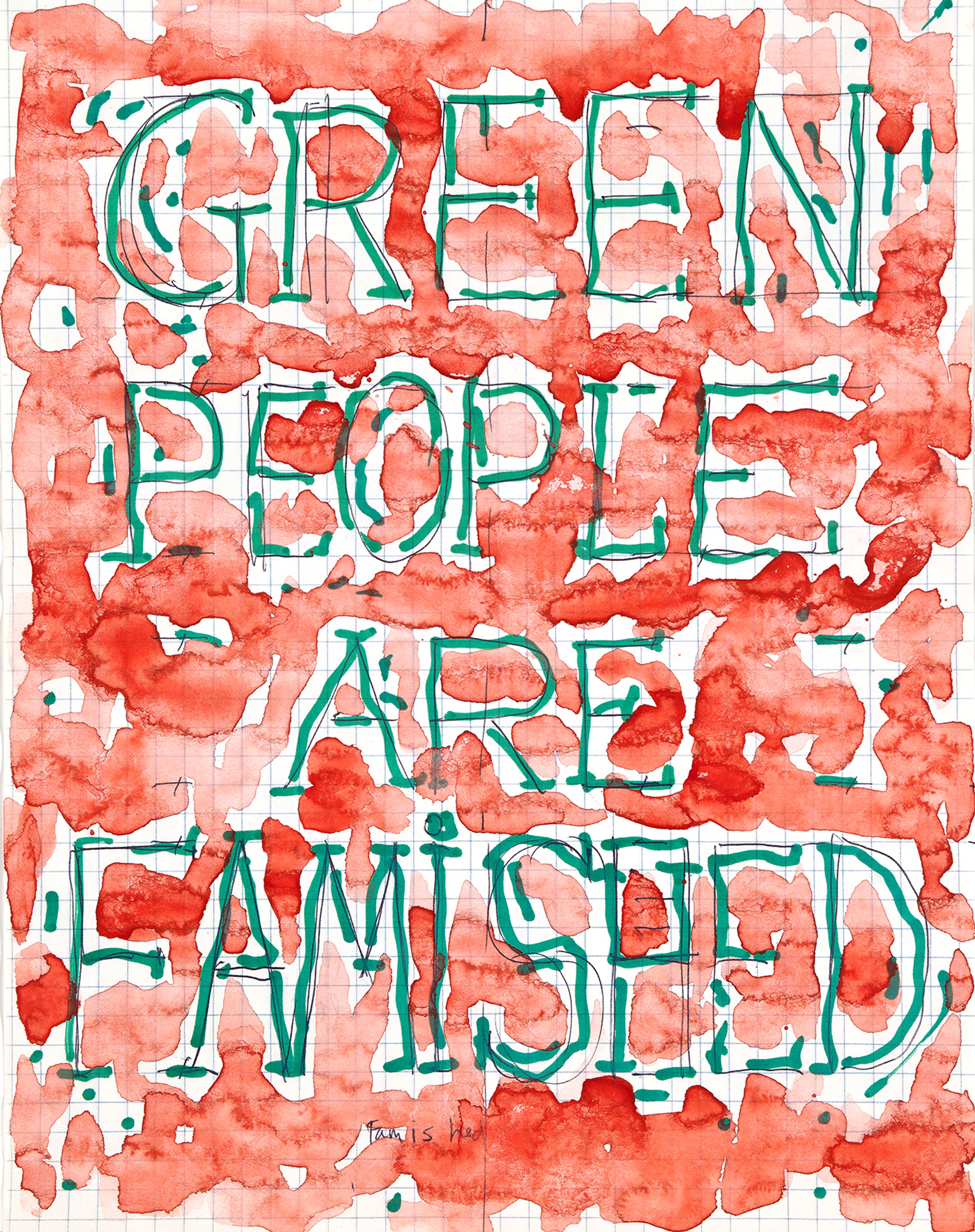 Green people are famished