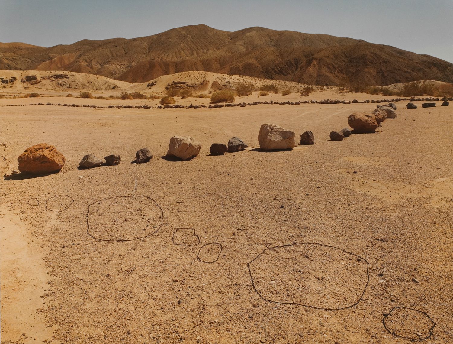 Outlined Boulders, Red Rock Canyon, California