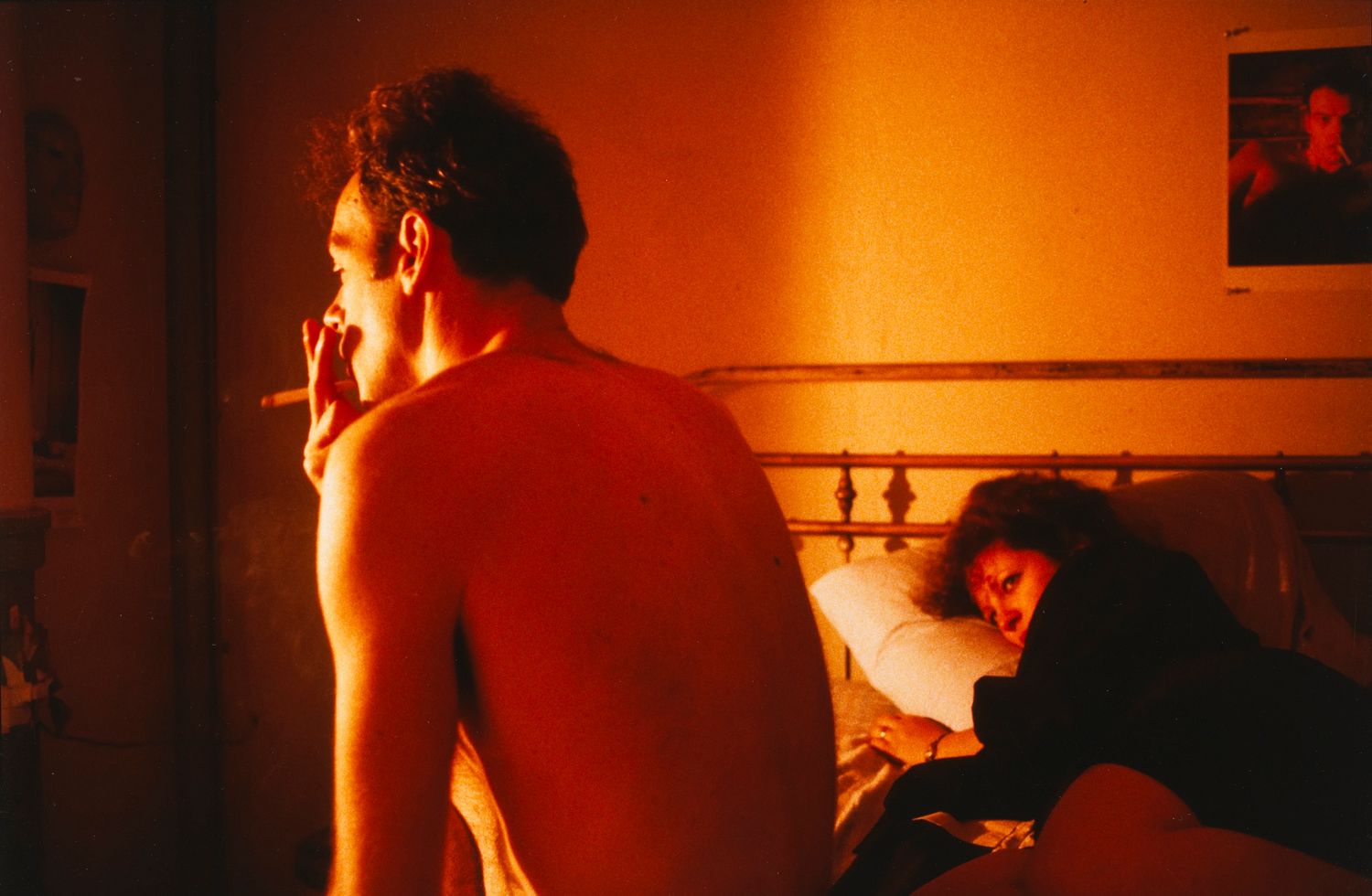 Nan and Brian in bed, New York City