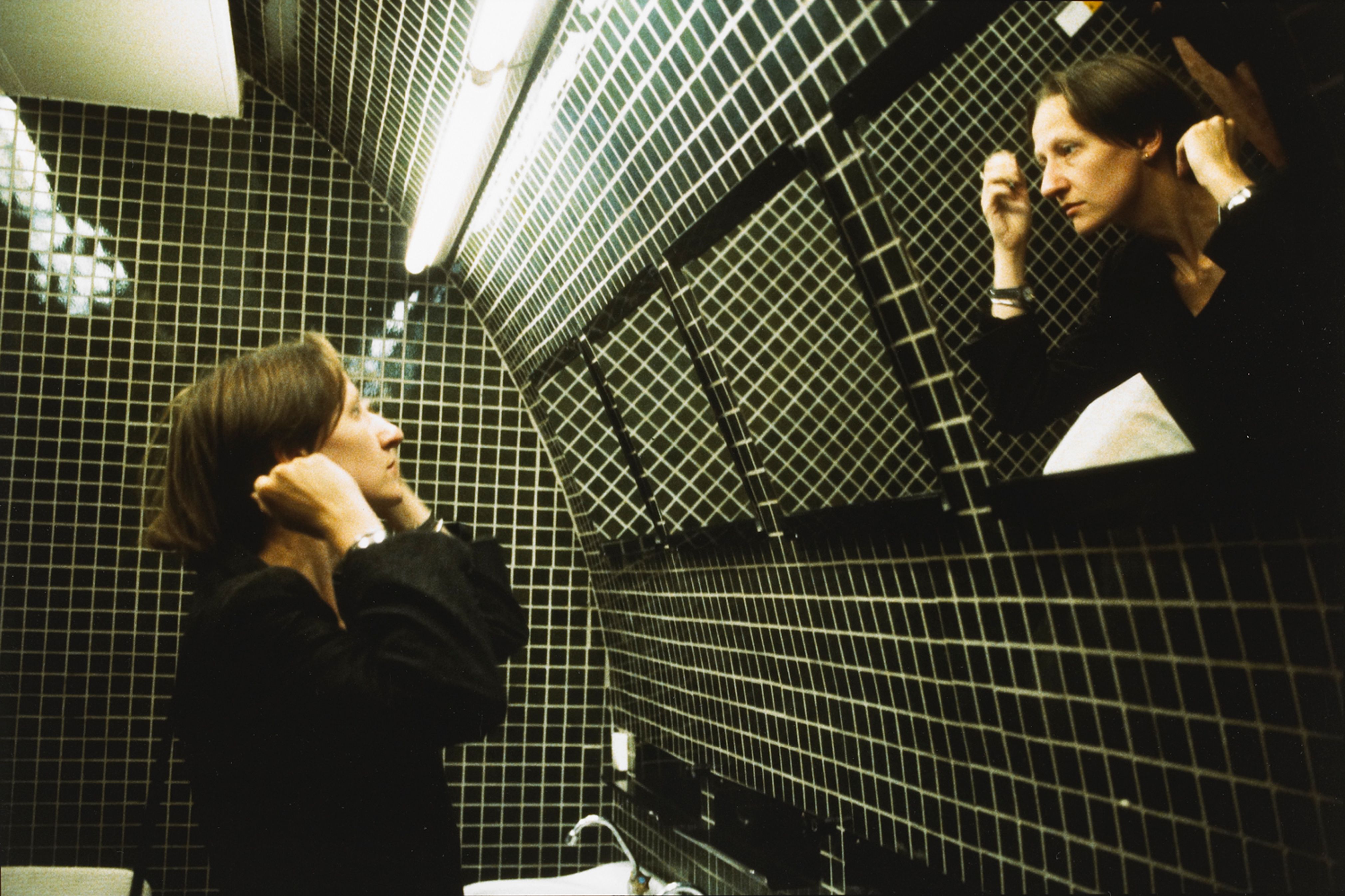 Suzanne in the green bathroom, Pergamon Museum, East Berlin