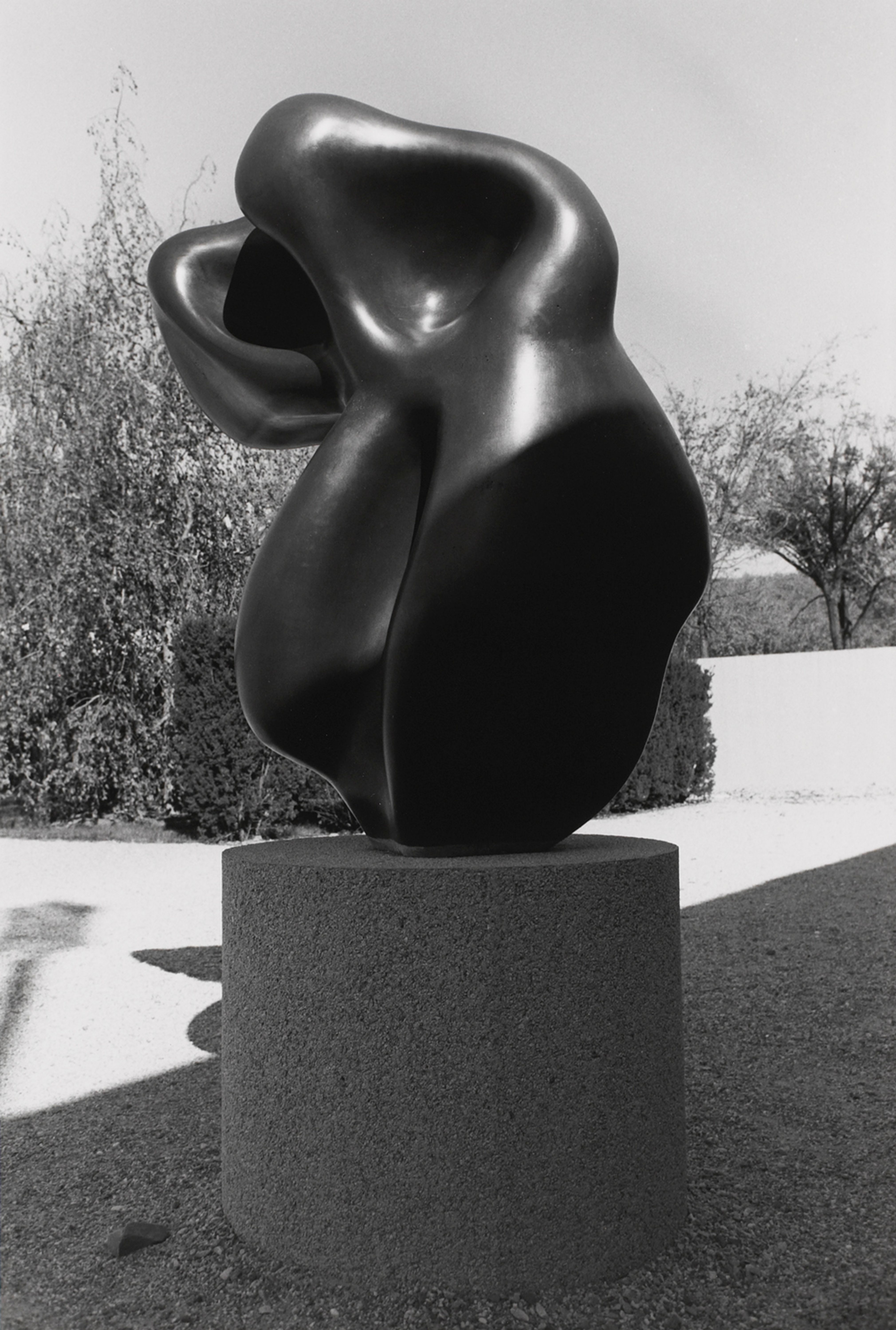 Untitled (Close-Up of Smooth Black Sculpture)