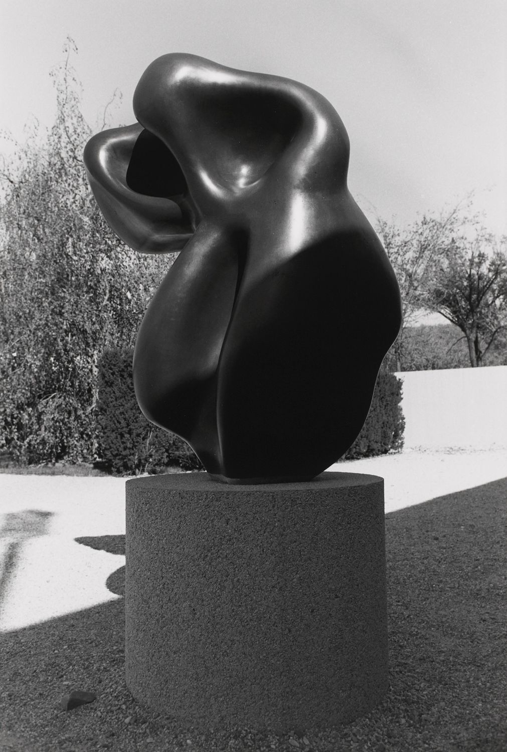 Untitled (Close-Up of Smooth Black Sculpture)