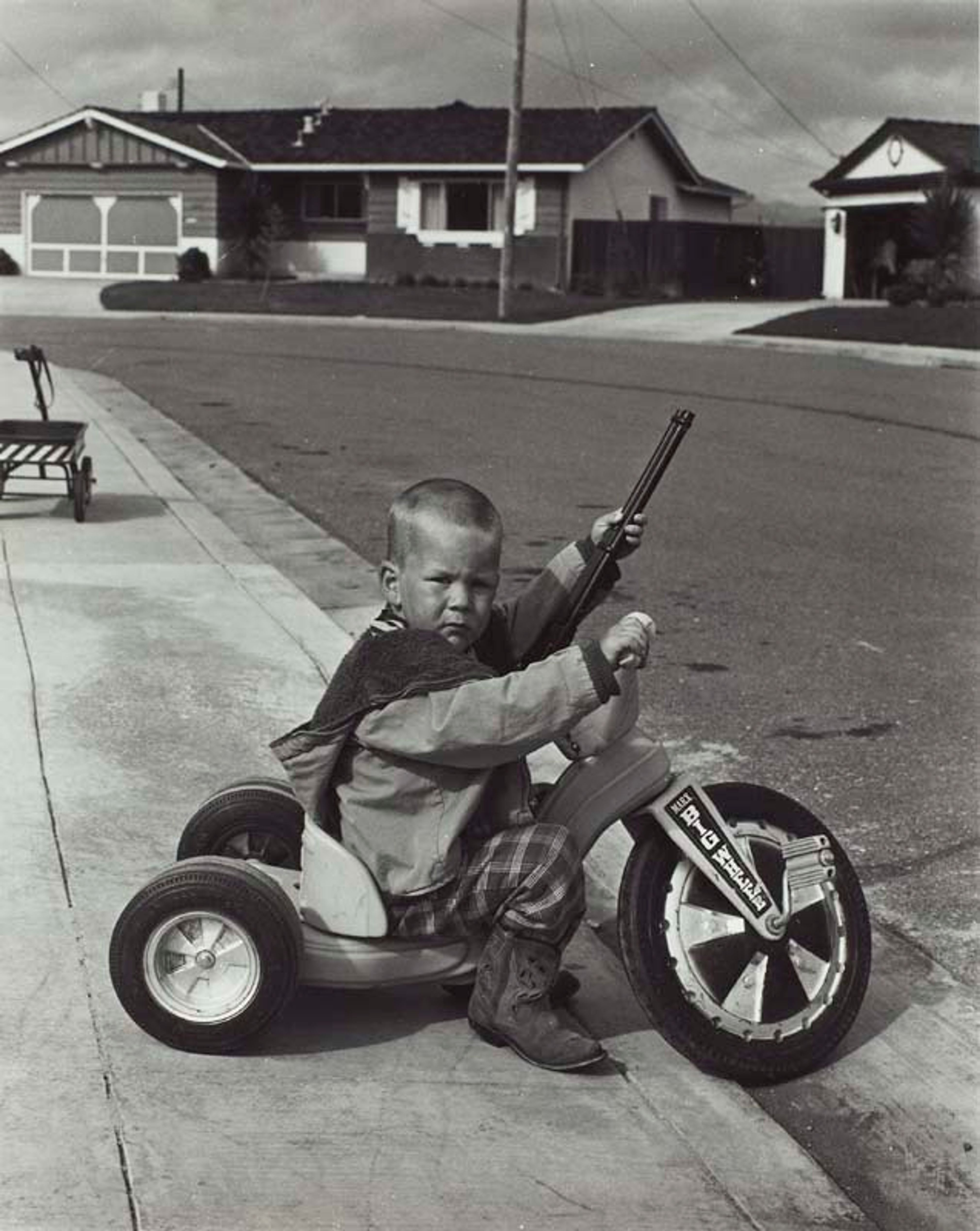 I don’t feel that Richie playing with guns will have a negative effect on his personality.  (He already wants to be a policeman).  His childhood gun-playing won’t make him into a cop-shooter.  By playing with guns (SEE NOTES SECTION FOR COMPLETE TITLE)