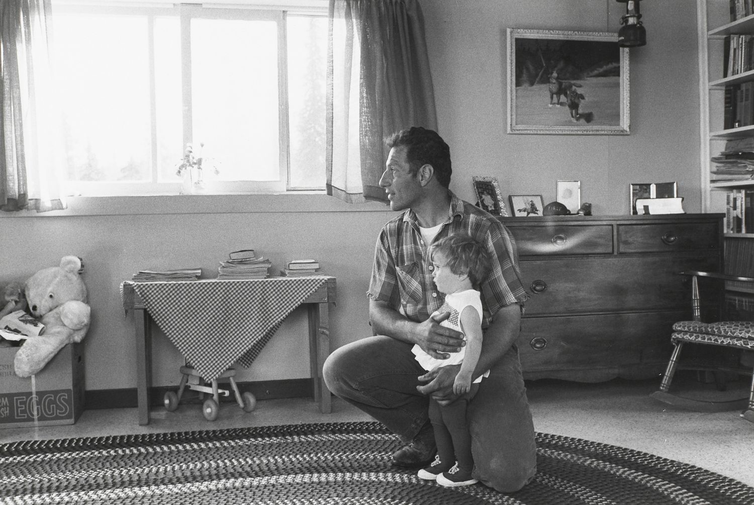 Joe Delia and His Daughter, Alaska, 1967