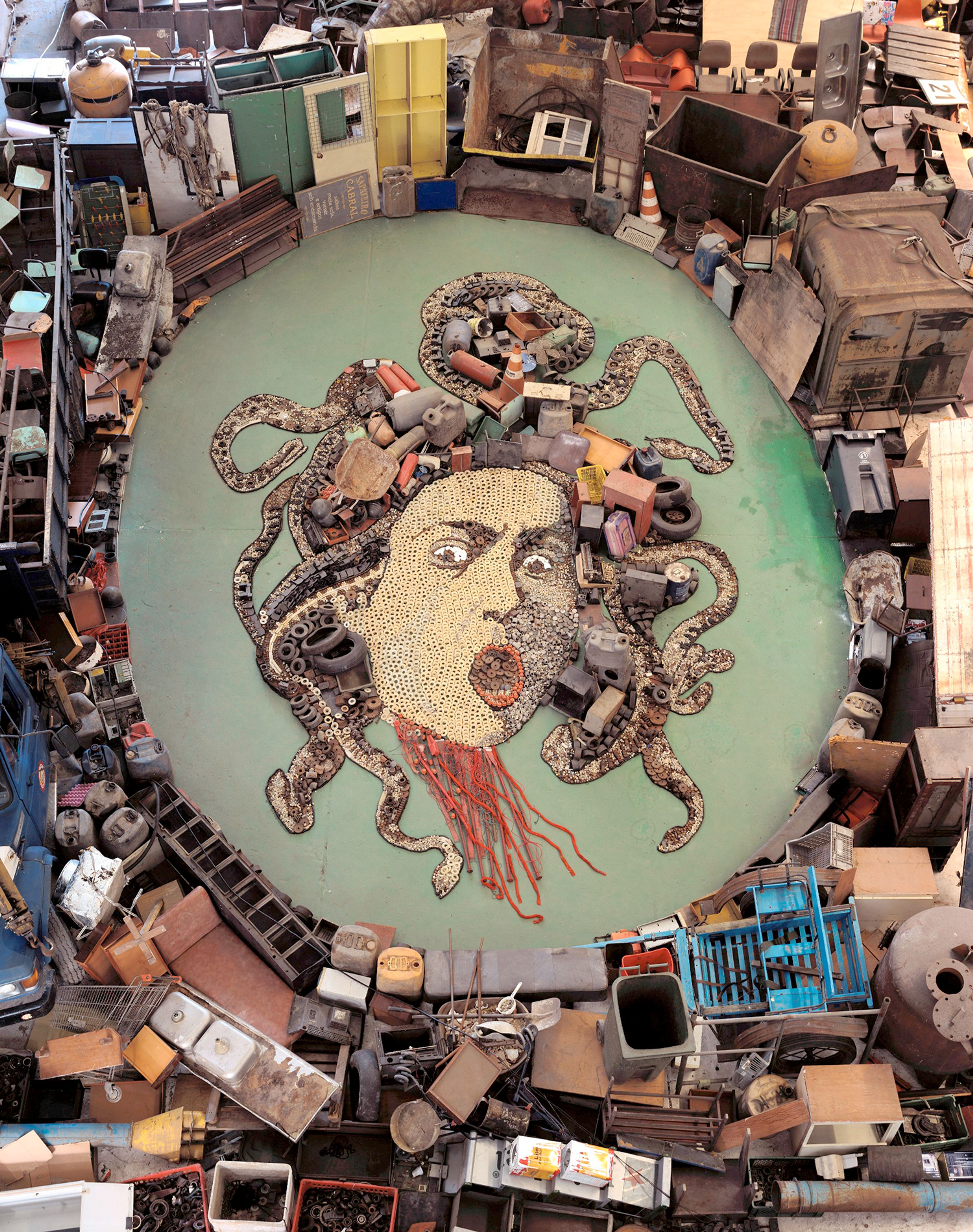 Medusa, after Caravaggio (Pictures of Junk)